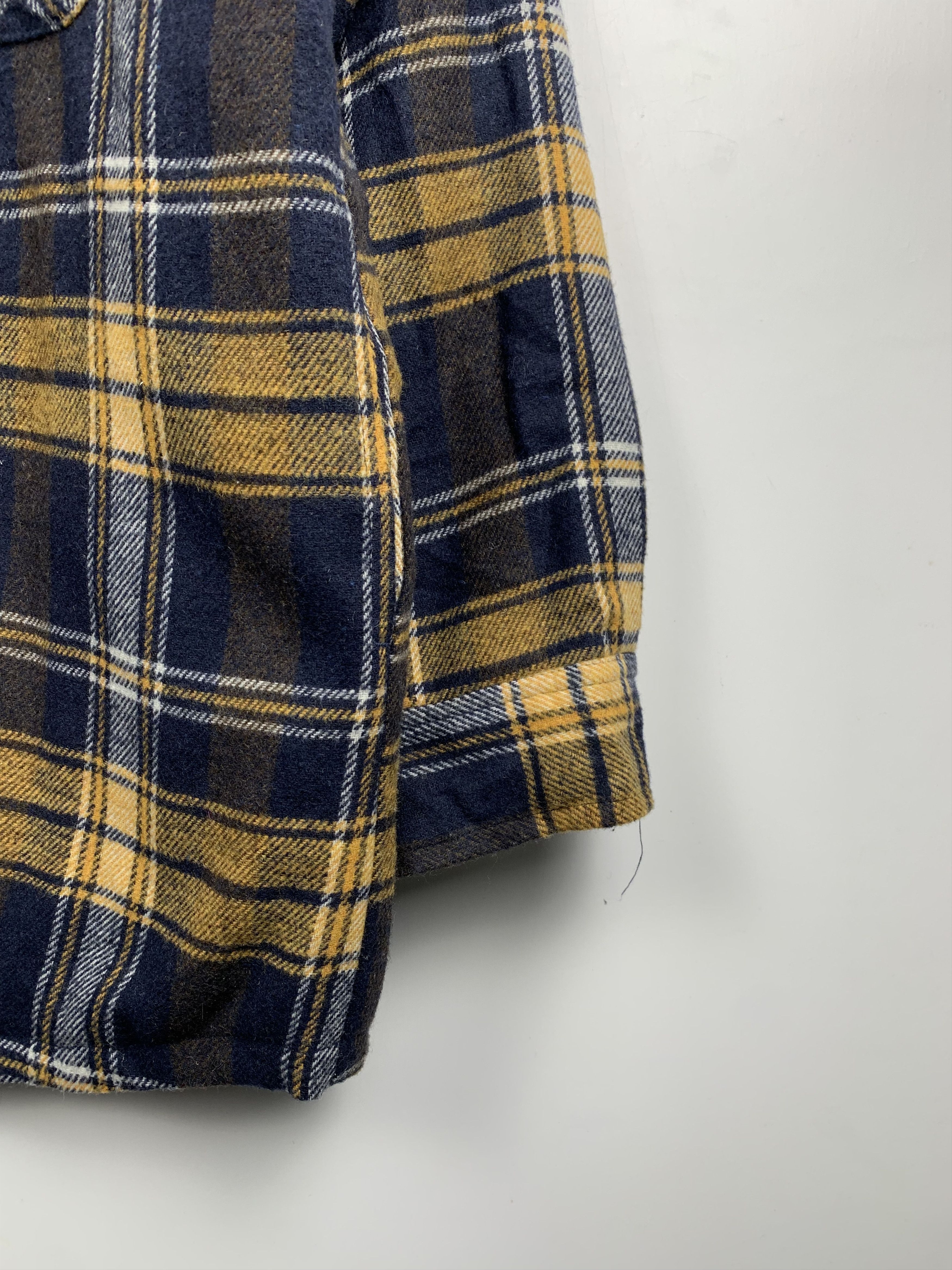 Japanese Brand × Vintage Vintage Japanese Brand Shadow Plaid Button Up Shirt Size US L / EU 52-54 / 3 - 4 Thumbnail