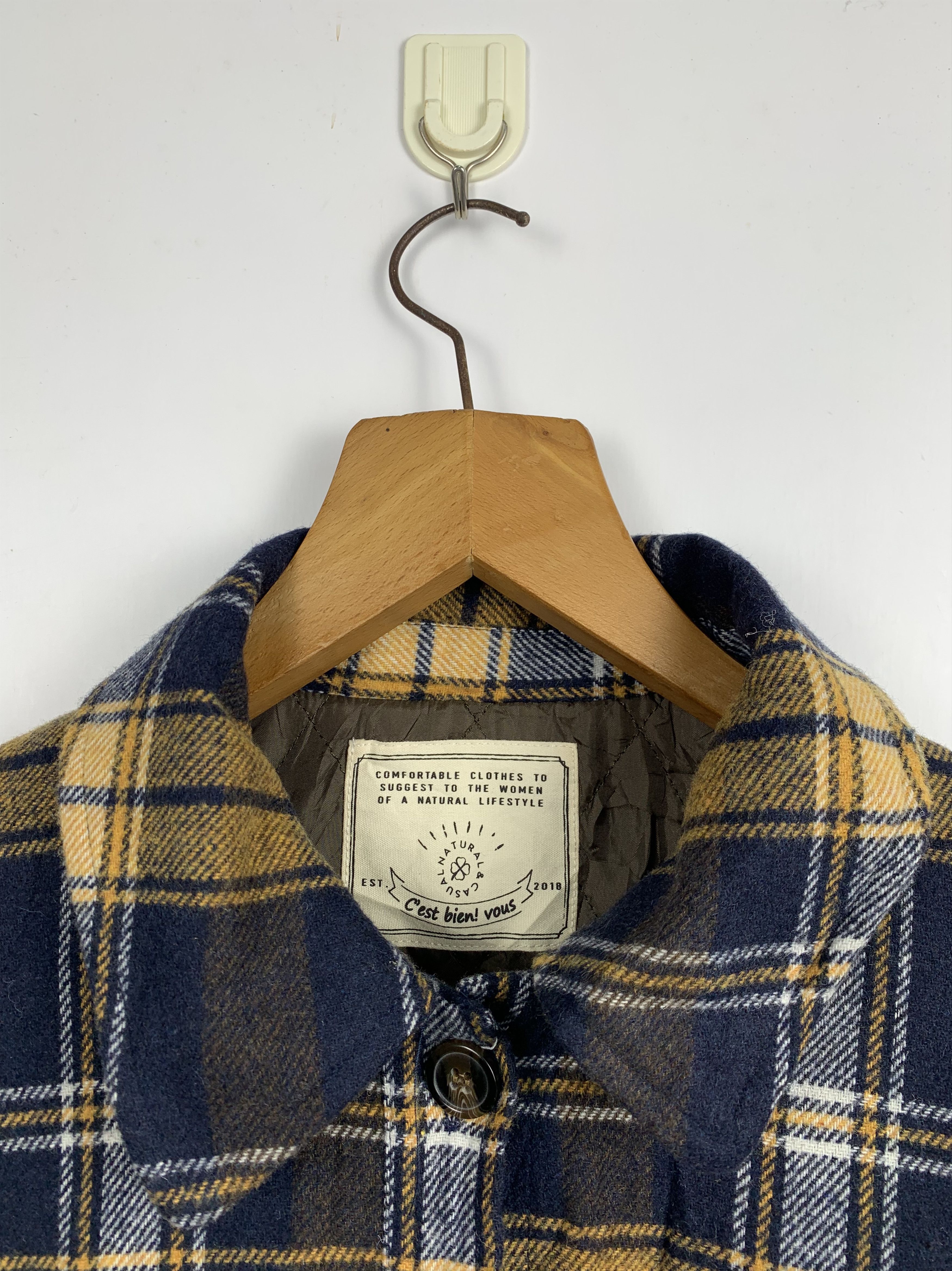 Japanese Brand × Vintage Vintage Japanese Brand Shadow Plaid Button Up Shirt Size US L / EU 52-54 / 3 - 6 Thumbnail
