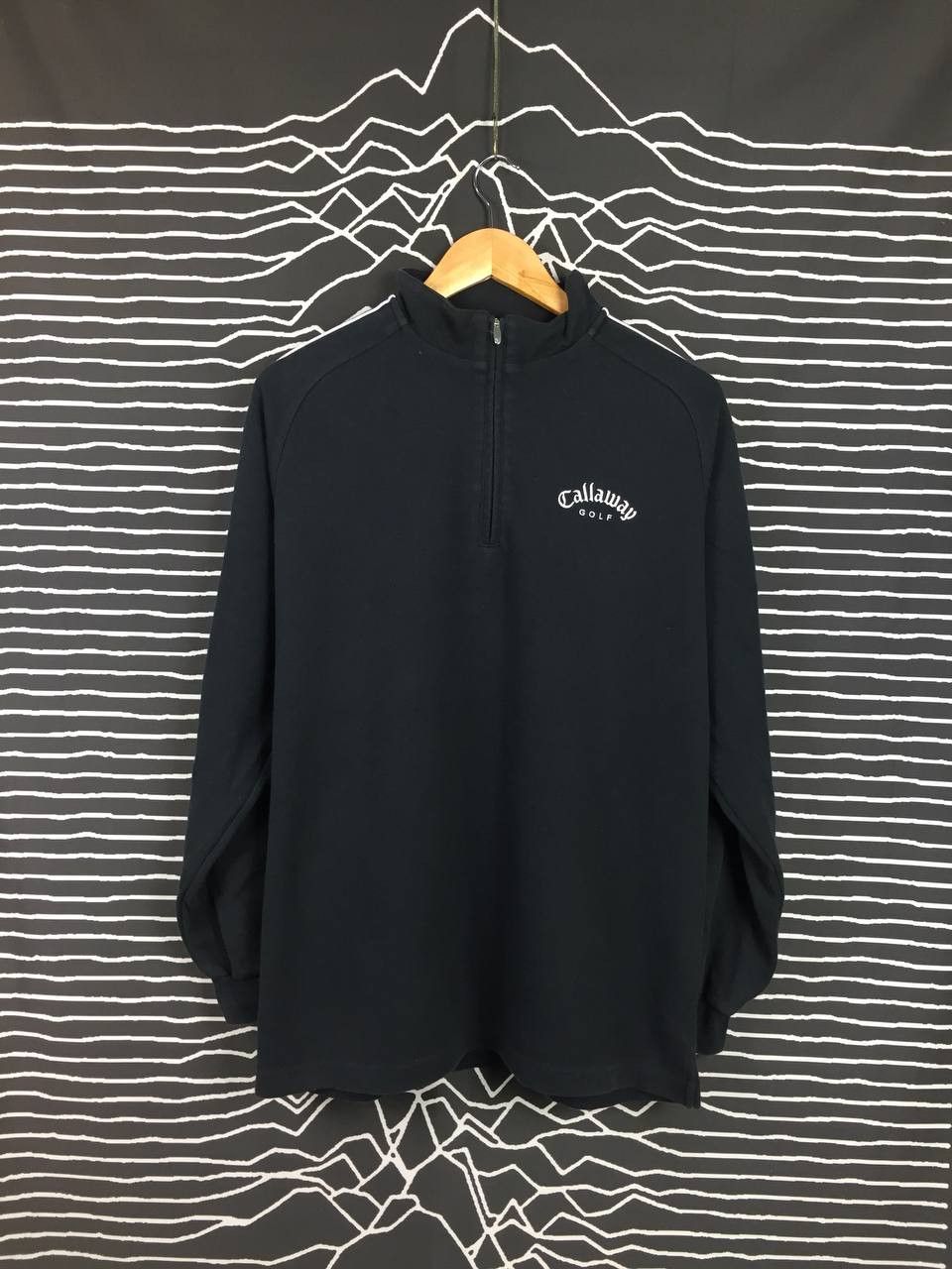 image of Archival Clothing x Callaway Golf Pullover Sweatshirt in Black, Men's (Size Large)