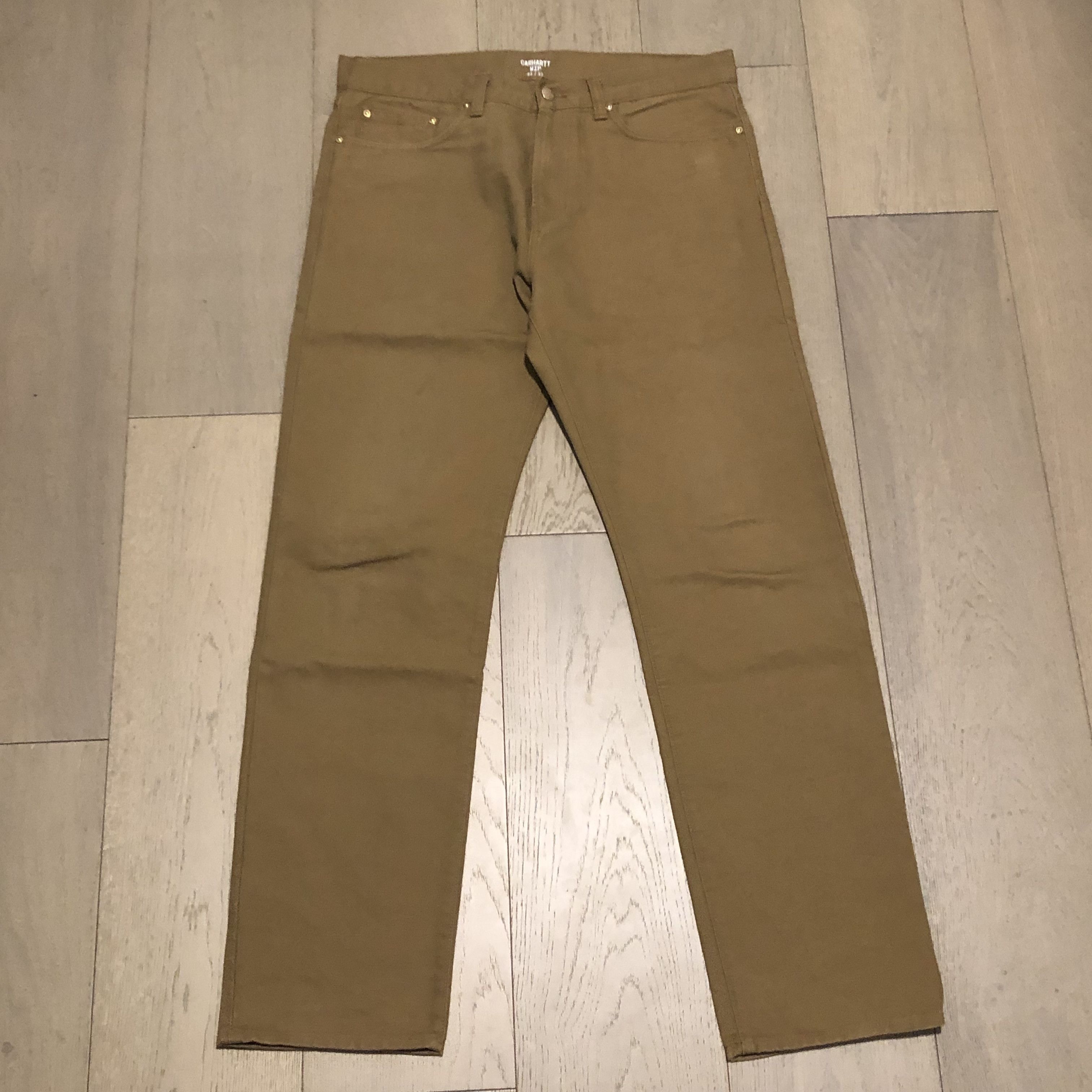 Carhartt WIP Simple Pontiac Pants Jeans (Hamilton Brown)