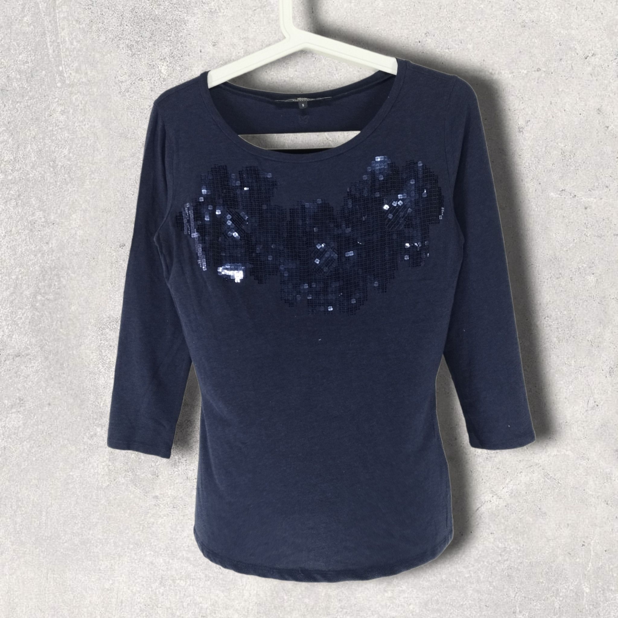 Max mara sequin logo longsleeve shirt