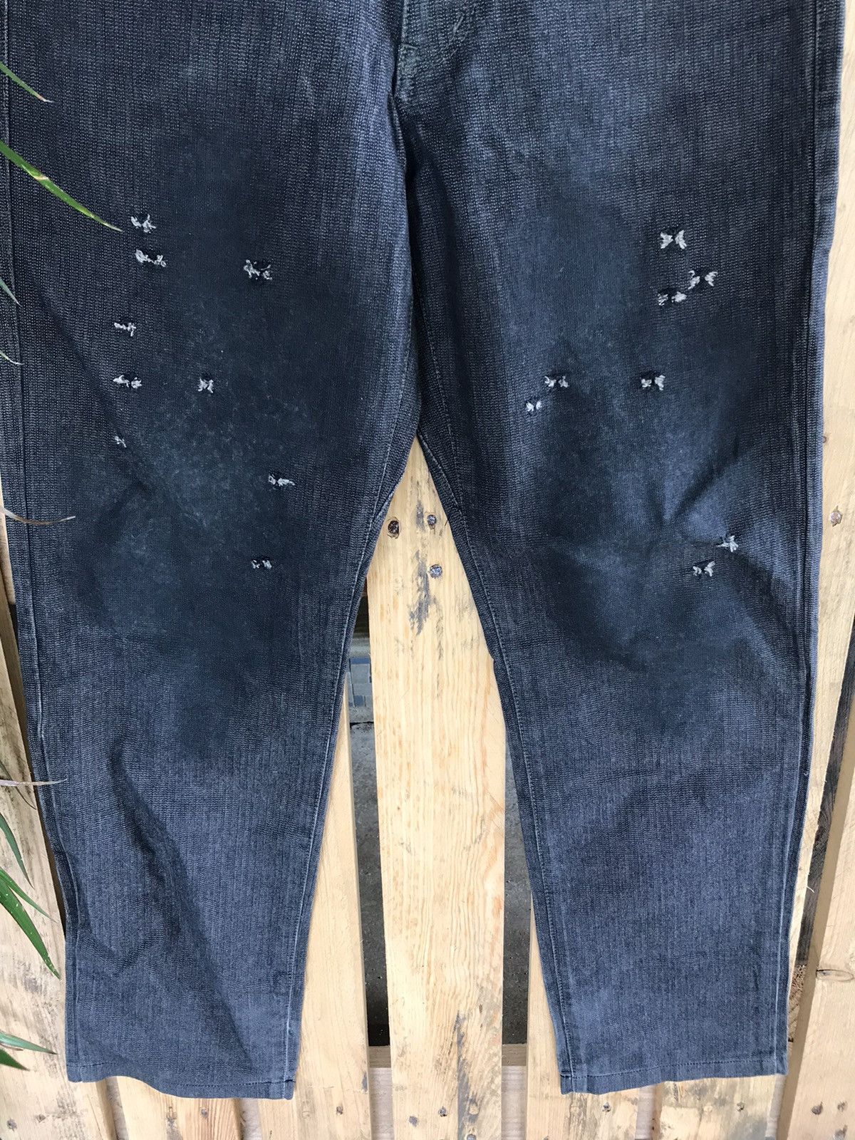 Japanese Brand Sabotage Paul Harvey Logo Archive Jeans Size US 30 / EU 46 - 7 Thumbnail