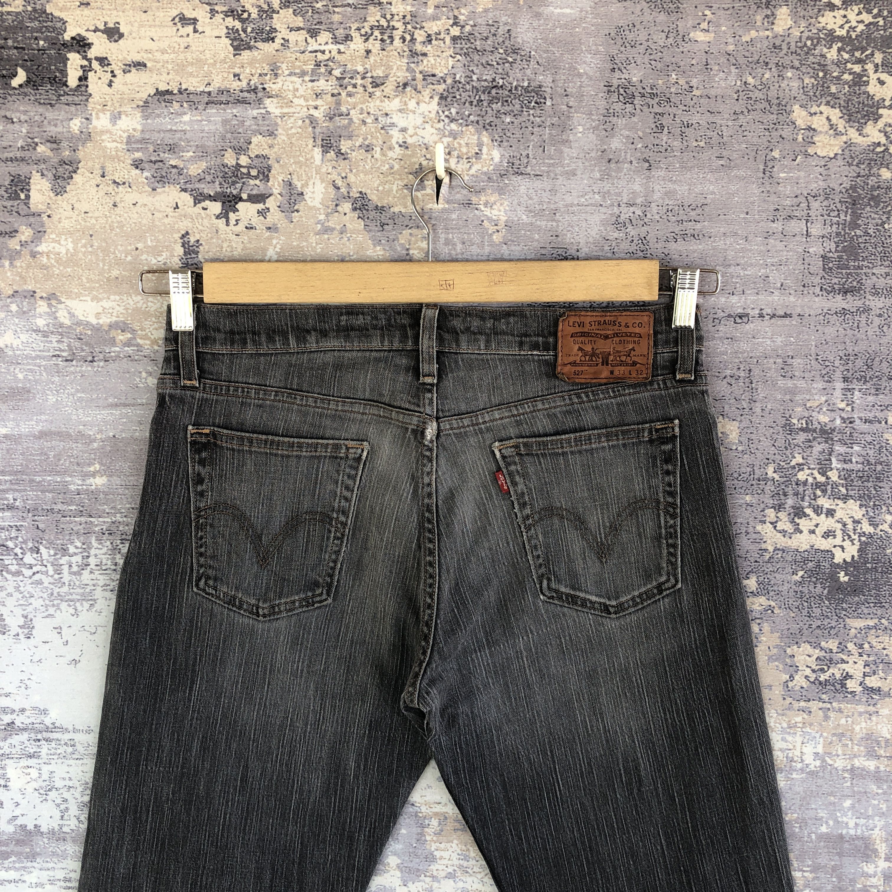 Levi's Vintage Levis Bell Bottom Jeans Levi's Faded Black Denim Size US 32 / EU 48 - 4 Thumbnail
