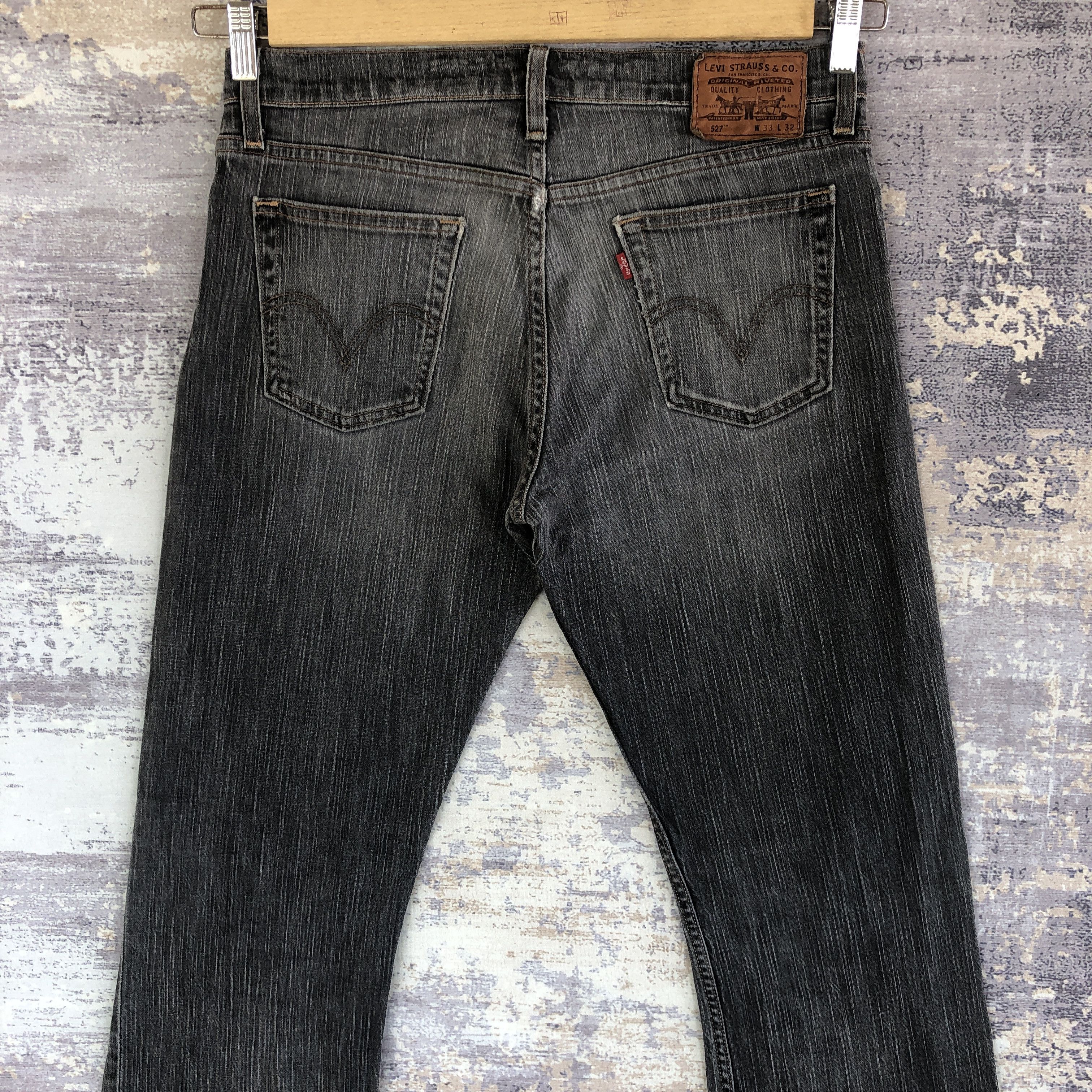 Levi's Vintage Levis Bell Bottom Jeans Levi's Faded Black Denim Size US 32 / EU 48 - 6 Thumbnail