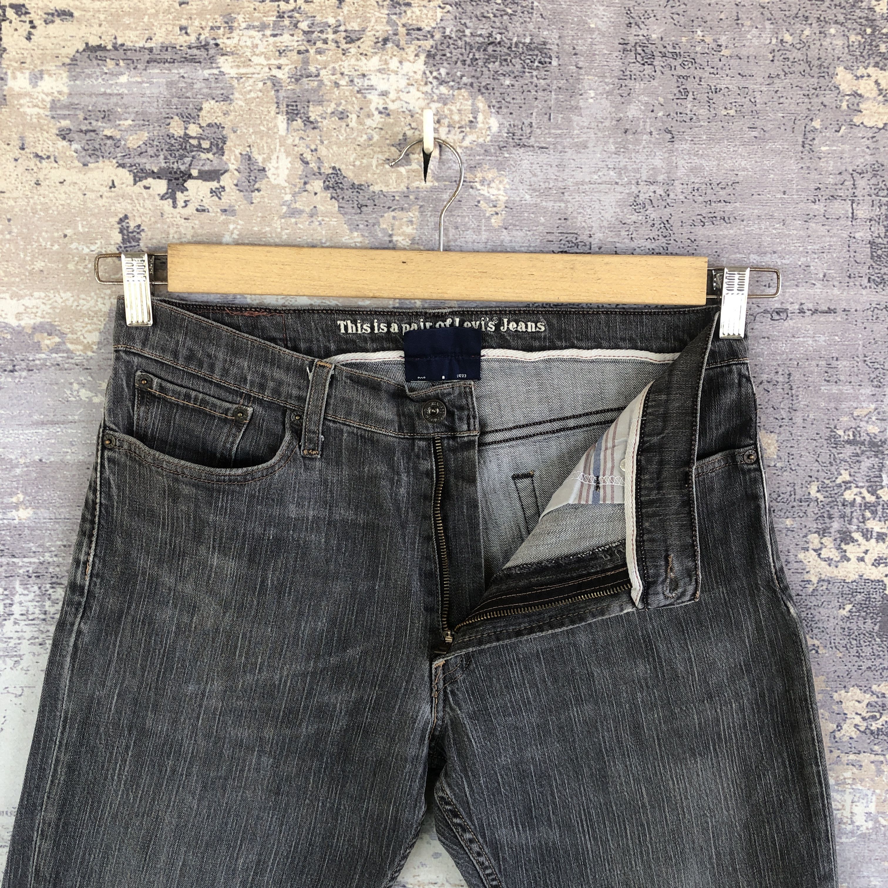 Levi's Vintage Levis Bell Bottom Jeans Levi's Faded Black Denim Size US 32 / EU 48 - 8 Thumbnail