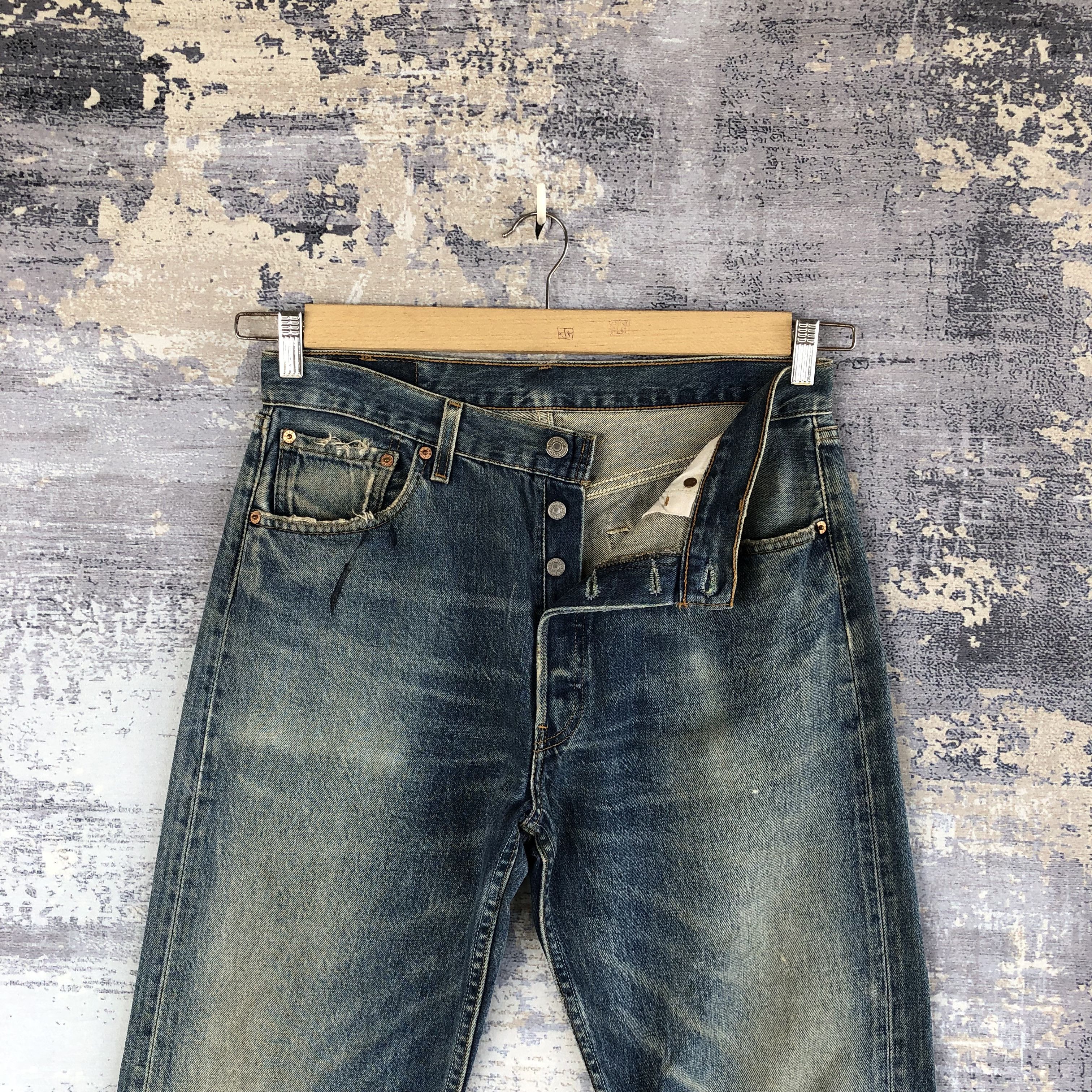 Levi's Levis 501 Distressed Jeans Vintage Levi's Stonewash Denim Size US 30 / EU 46 - 9 Thumbnail