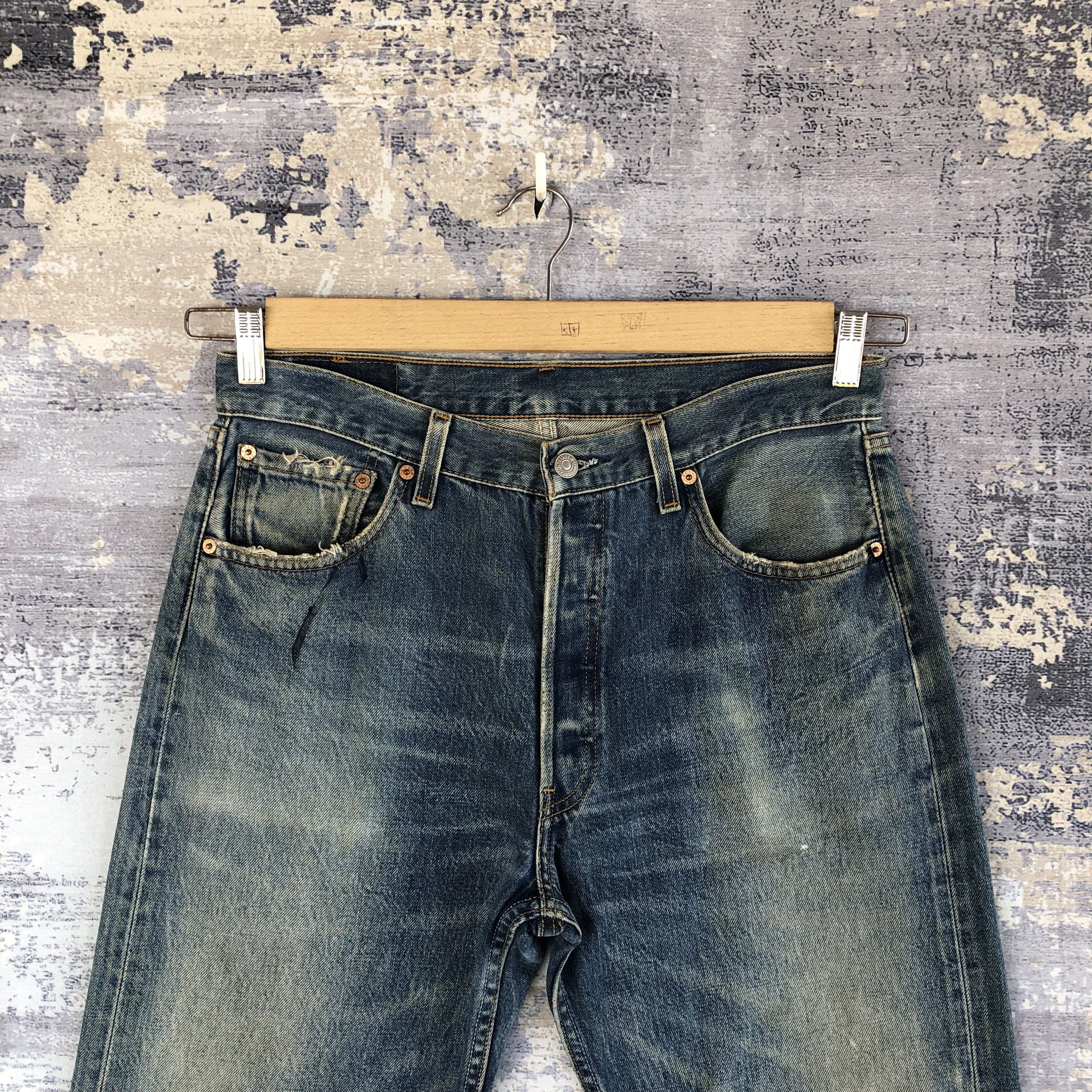 Levi's Levis 501 Distressed Jeans Vintage Levi's Stonewash Denim Size US 30 / EU 46 - 3 Thumbnail
