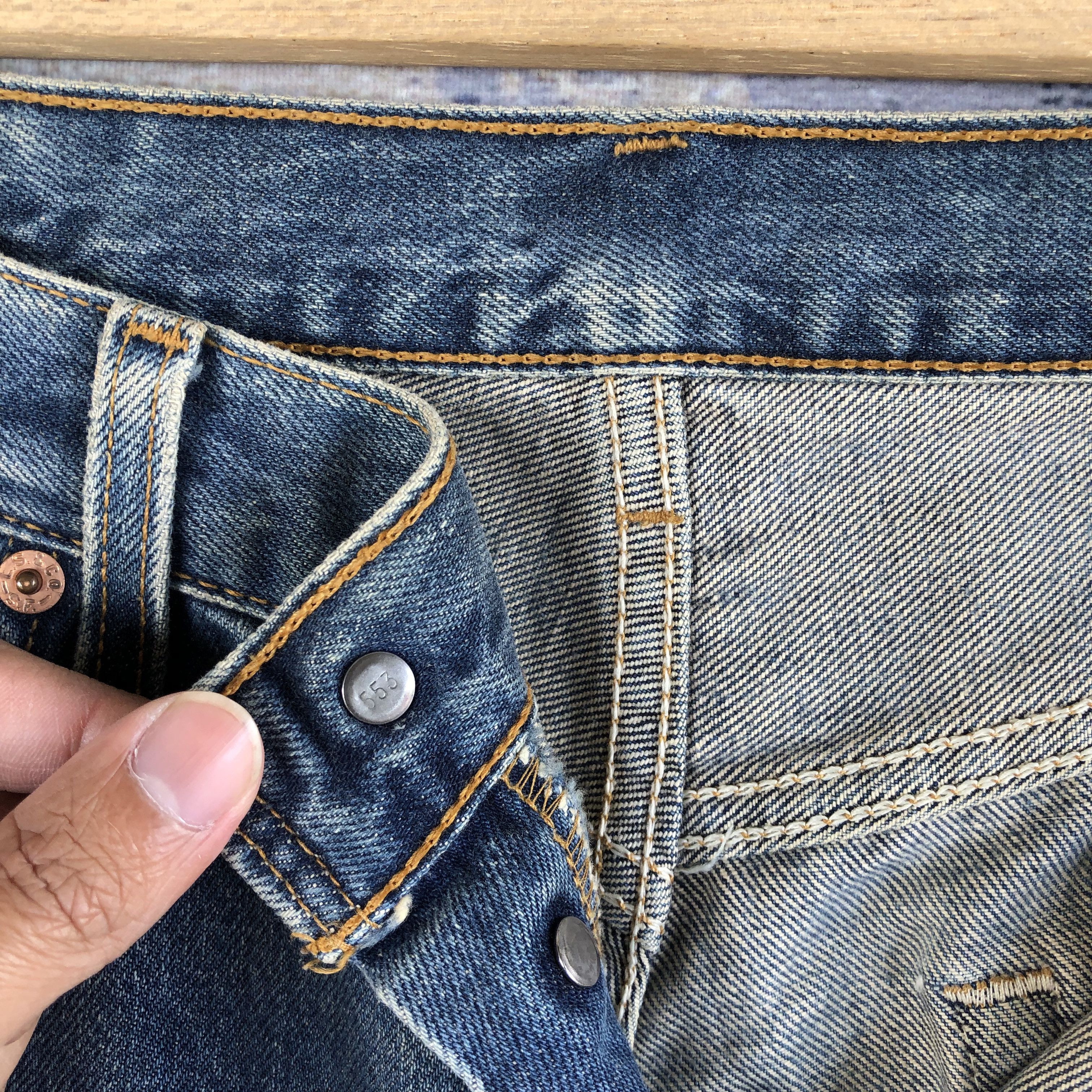 Levi's Levis 501 Distressed Jeans Vintage Levi's Stonewash Denim Size US 30 / EU 46 - 10 Thumbnail