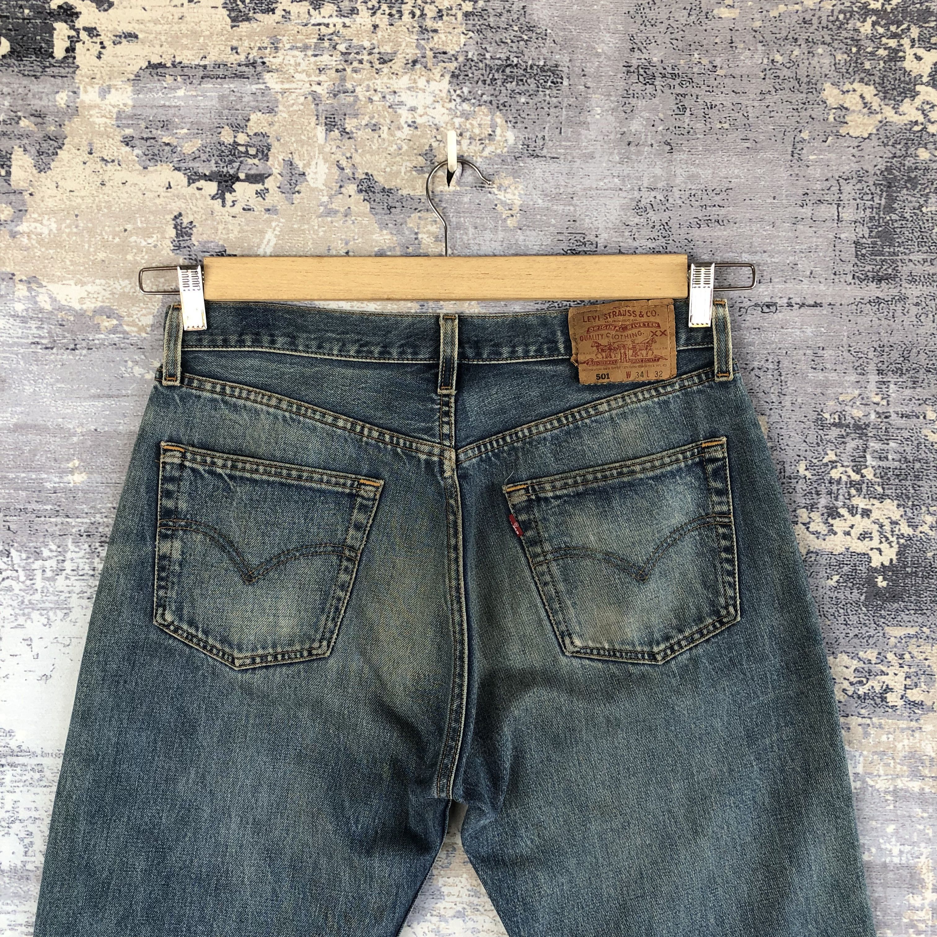 Levi's Levis 501 Distressed Jeans Vintage Levi's Stonewash Denim Size US 30 / EU 46 - 5 Thumbnail