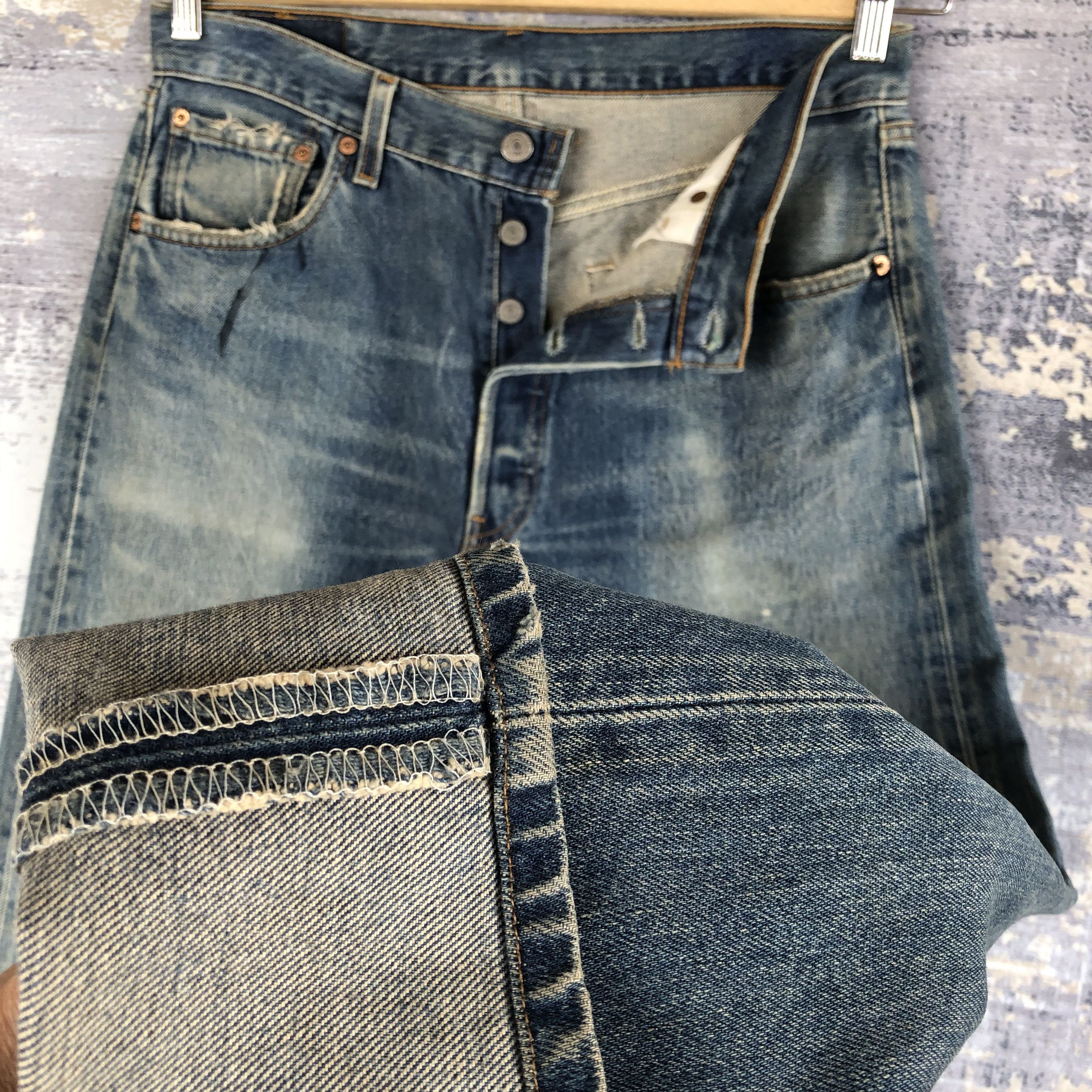 Levi's Levis 501 Distressed Jeans Vintage Levi's Stonewash Denim Size US 30 / EU 46 - 11 Thumbnail