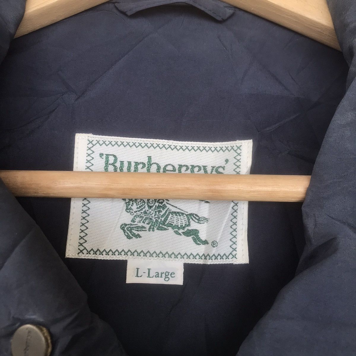 Burberry × Japanese Brand × Vintage Vintage Harrington Jacket Burberry Full Button + Zipper Size US L / EU 52-54 / 3 - 3 Thumbnail