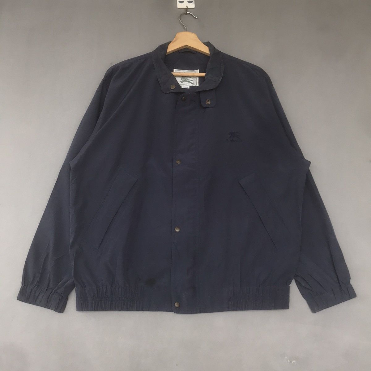 Burberry × Japanese Brand × Vintage Vintage Harrington Jacket Burberry Full Button + Zipper Size US L / EU 52-54 / 3 - 1 Thumbnail