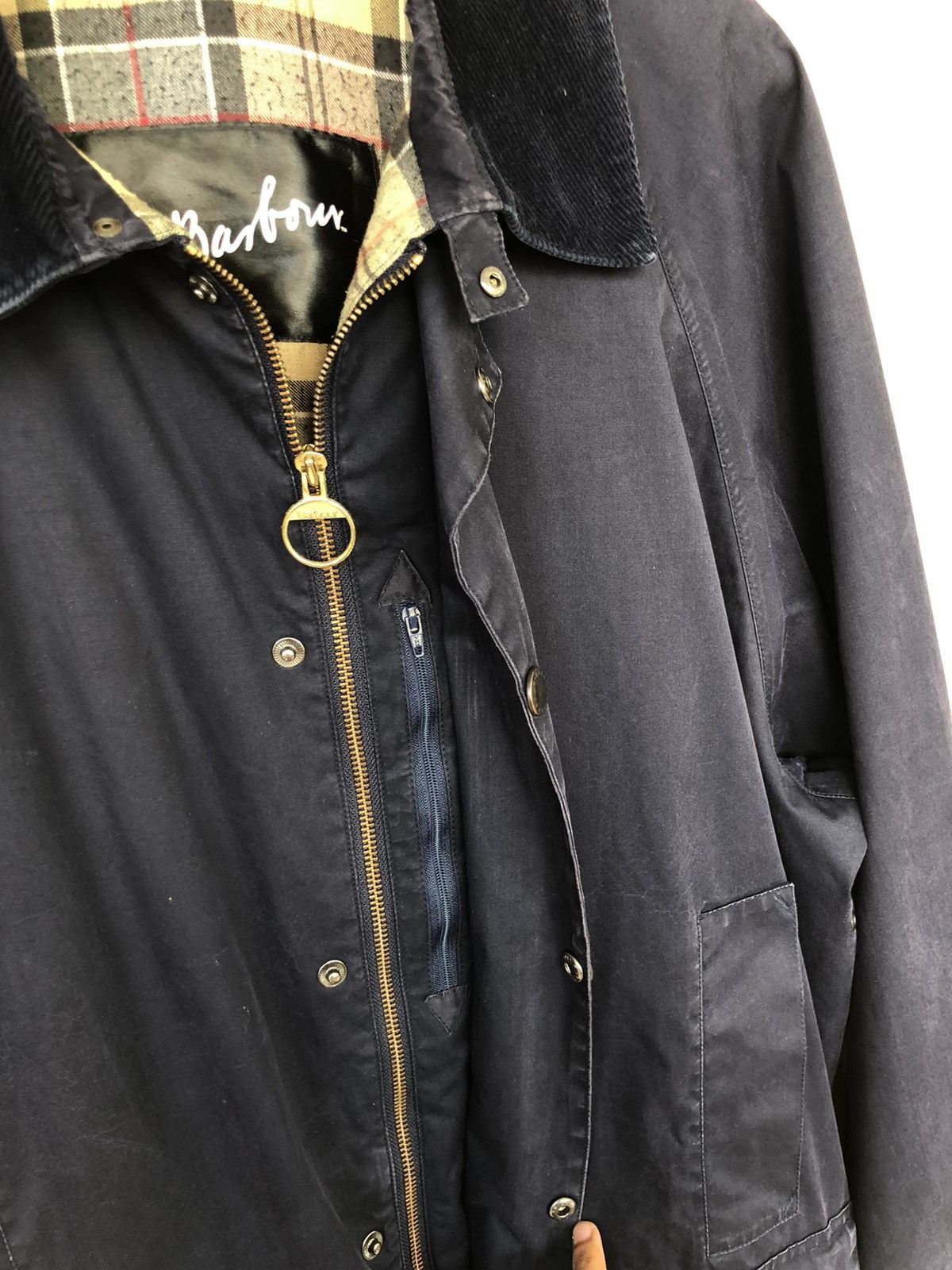 Barbour 90s BARBOUR 🇬🇧 A960 Beufort, Coated Oversized Coat Jacket Size US XL / EU 56 / 4 - 5 Thumbnail