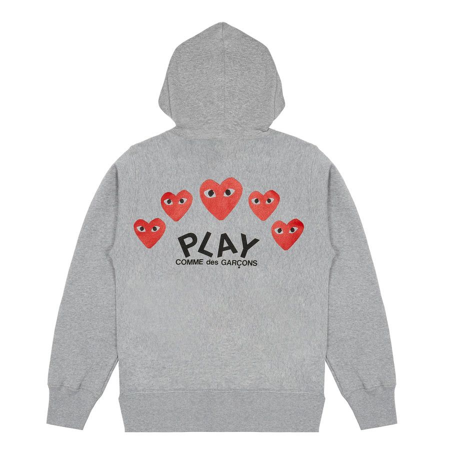 Comme des Garcons PLAY PLAY COMME des GARÇONS Hoodie Sweatshirt With 5 Hearts Size US XL / EU 56 / 4 - 1 Thumbnail
