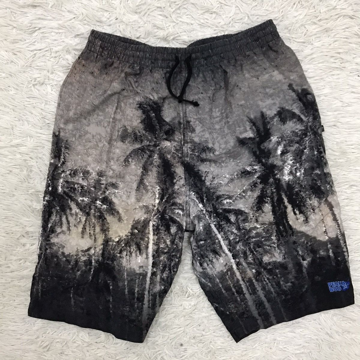 Japanese Brand Vintage Peaka Boo Hawaiian Short Pants Size US 28 / EU 44 - 1 Thumbnail