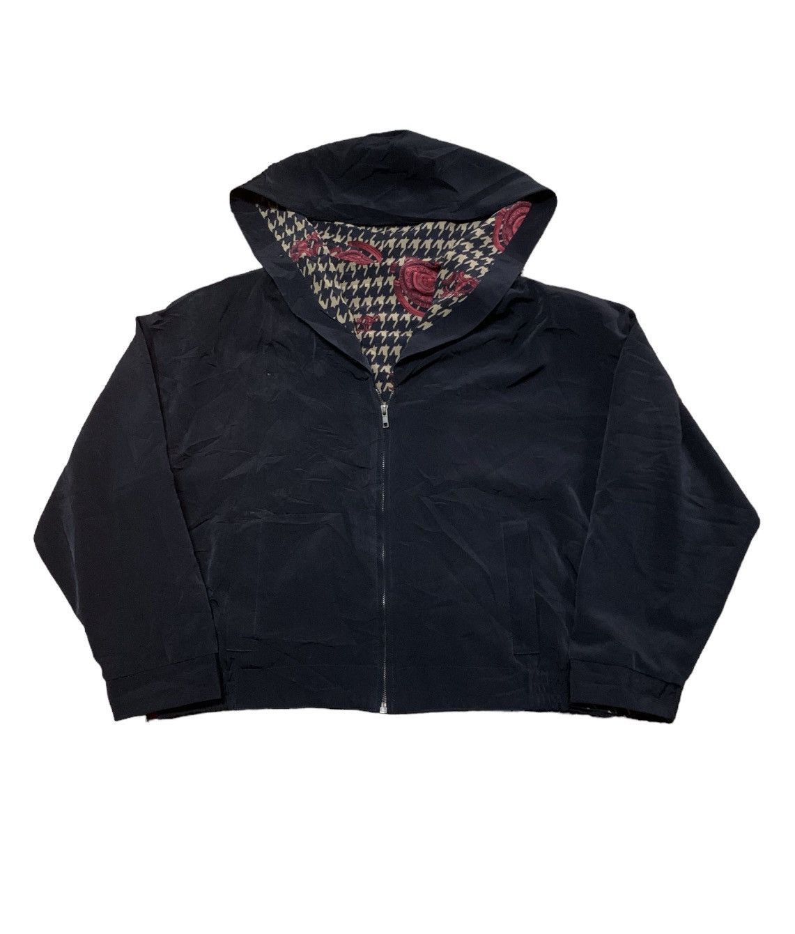 Japanese Brand Zipper Hoodie Crop Top