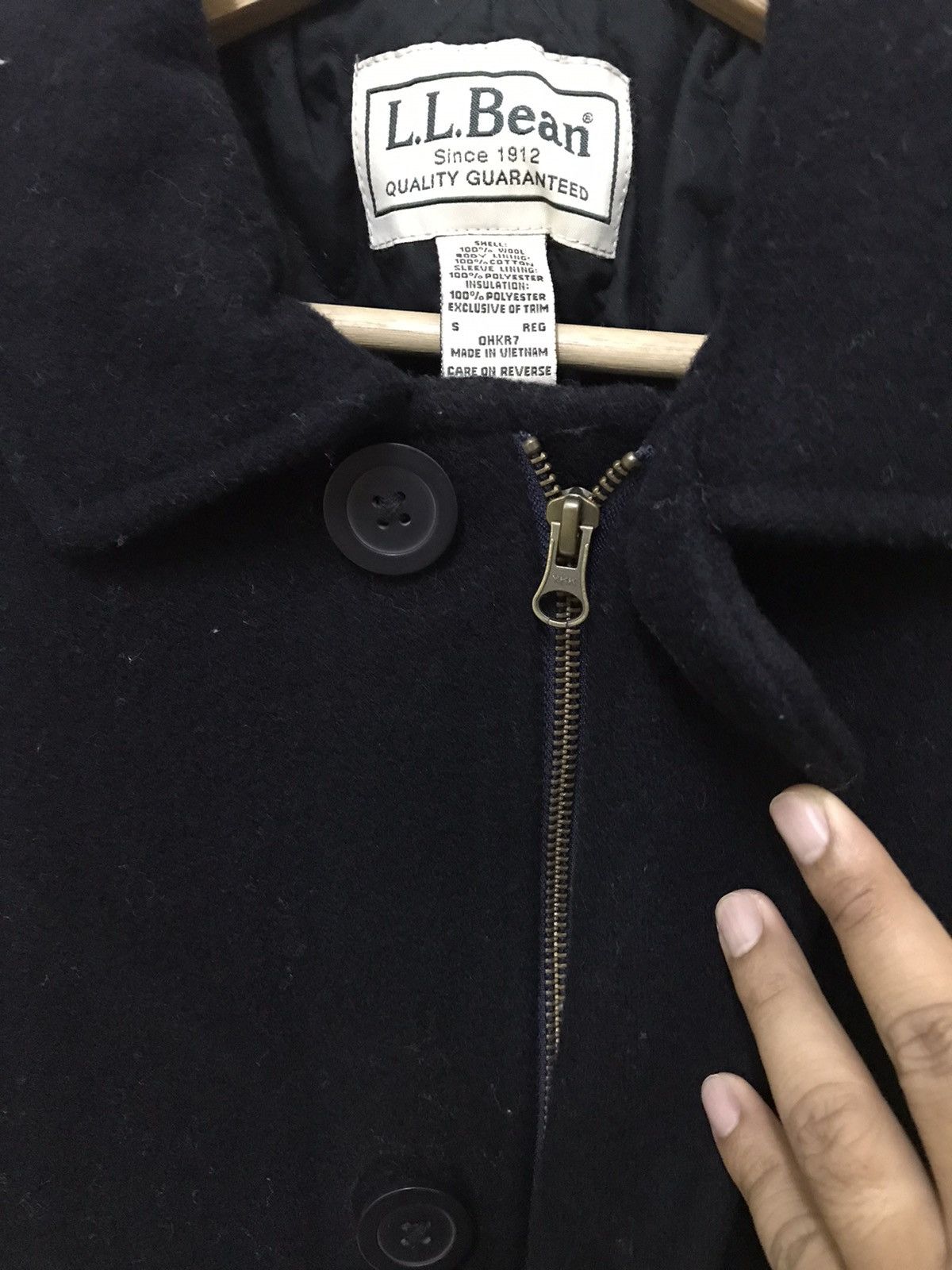 Vintage L.L Bean Button Wool Jacket