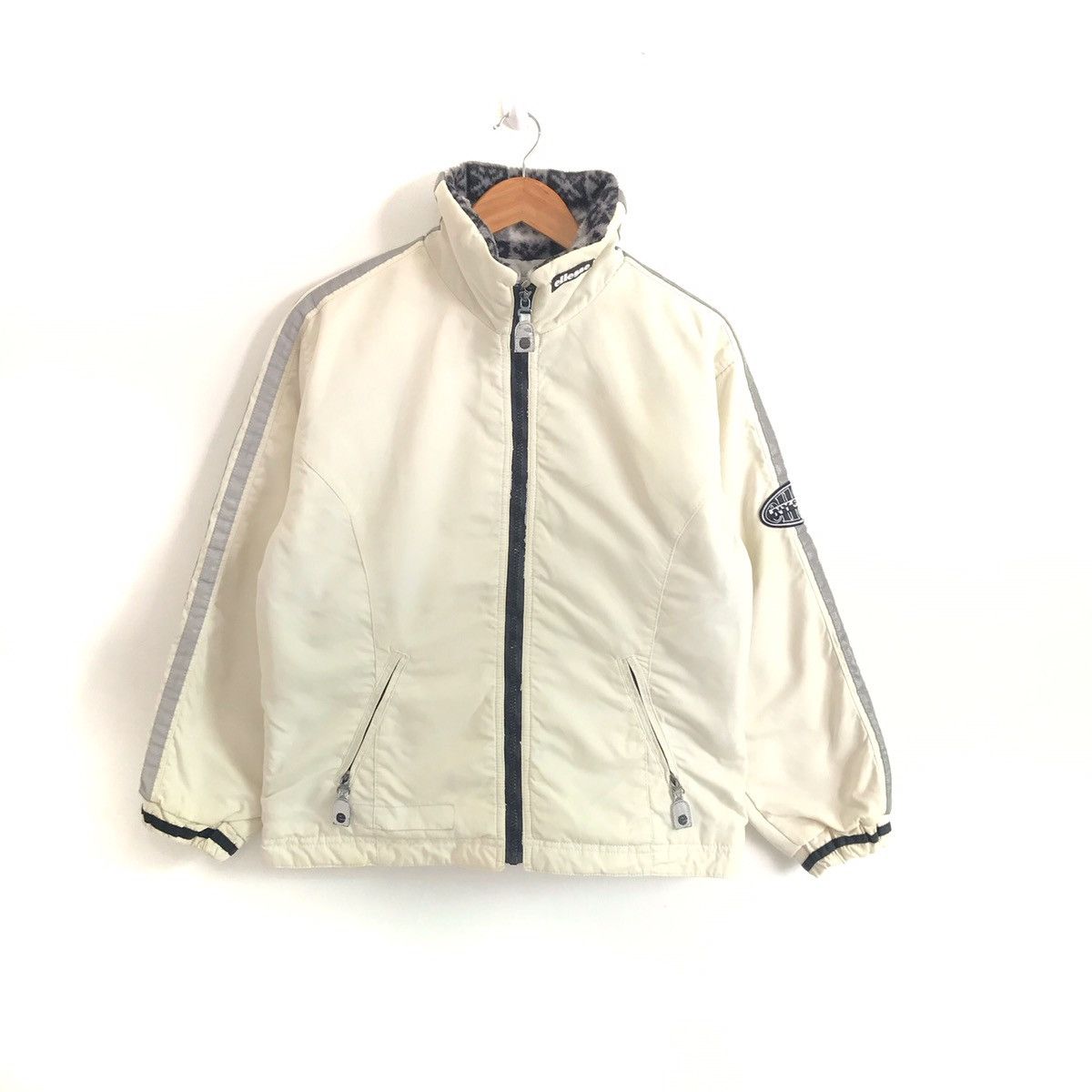 Ellesse Vintage ELLESSE Zipper Jacket Large Size White Colour Size US L / EU 52-54 / 3 - 1 Thumbnail