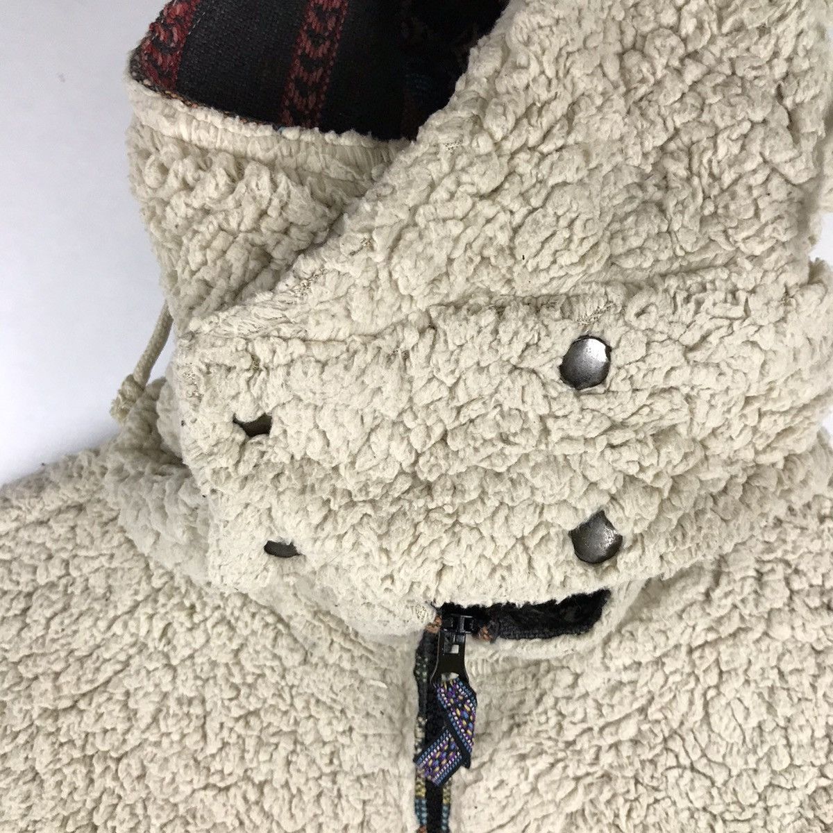 Designer × Vintage Vintage Neutral Infinity Hoodie Sherpa Fleece Jacket Size US S / EU 44-46 / 1 - 3 Thumbnail