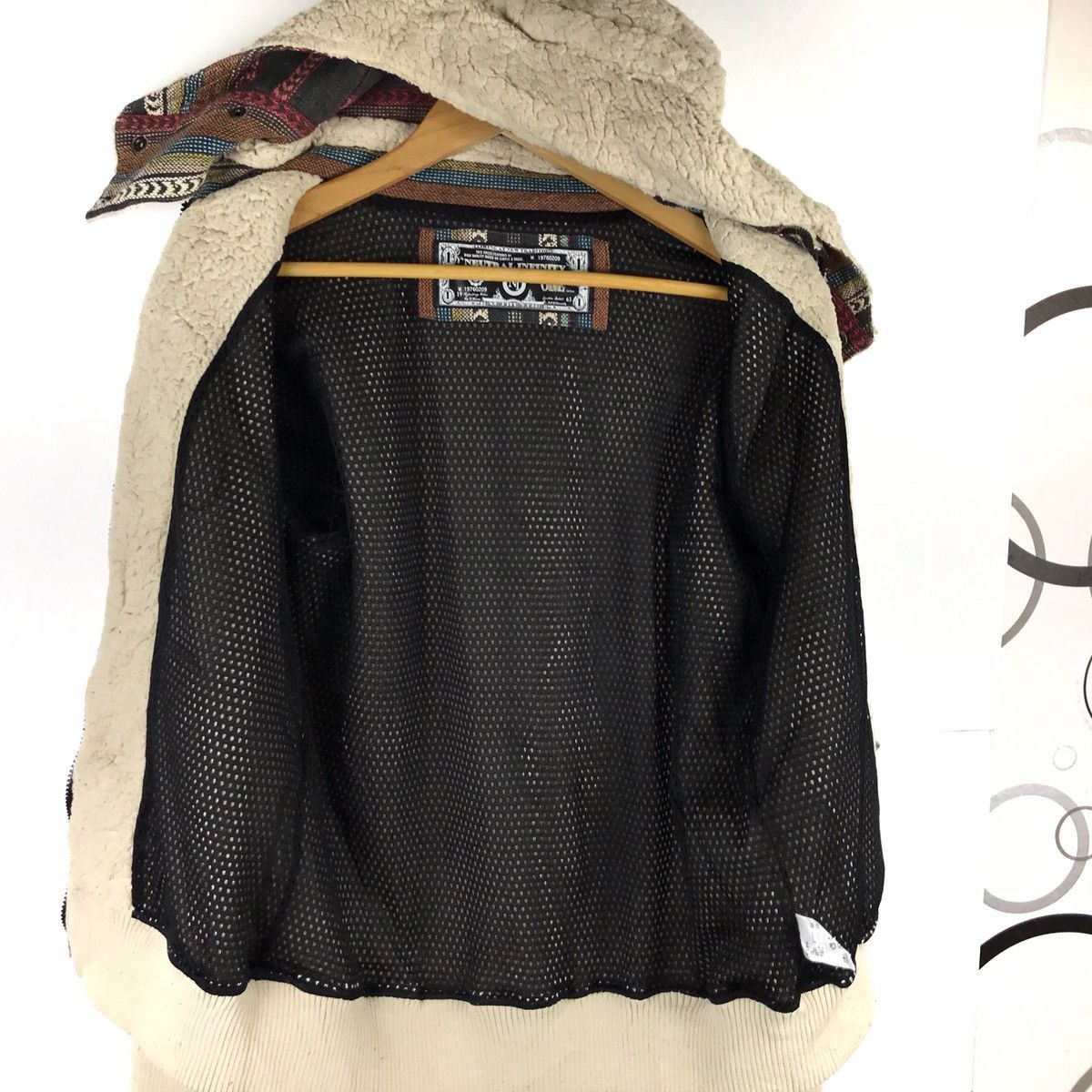 Designer × Vintage Vintage Neutral Infinity Hoodie Sherpa Fleece Jacket Size US S / EU 44-46 / 1 - 5 Thumbnail