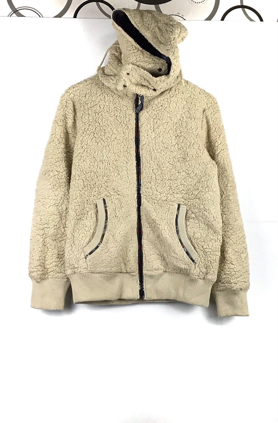 Designer × Vintage Vintage Neutral Infinity Hoodie Sherpa Fleece Jacket Size US S / EU 44-46 / 1 - 1 Thumbnail