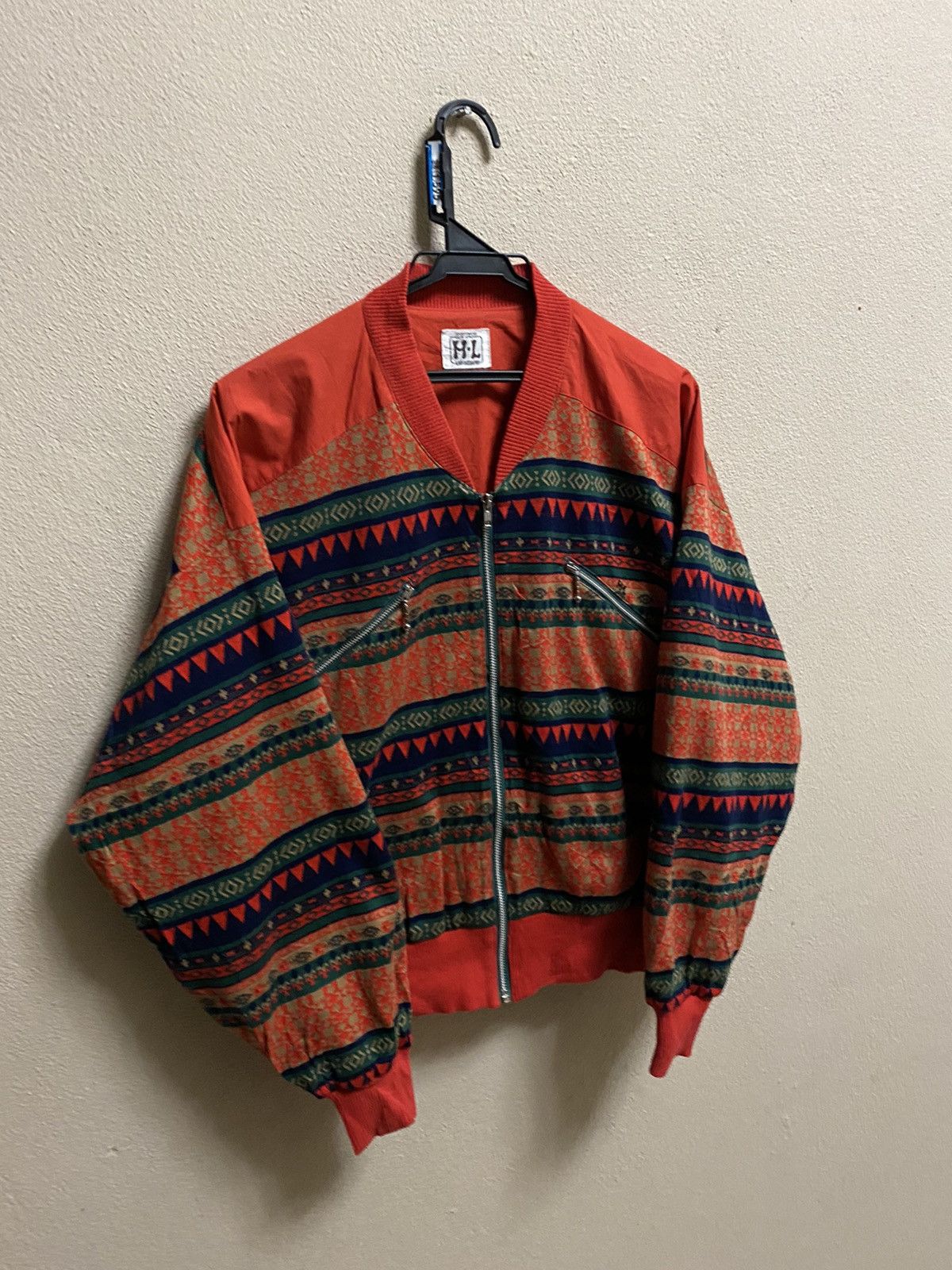 Japanese Brand 🔥SALE🔥HENRI LUC CHAPUIS NAVAJO STYLE BOMBER JACKET Size US M / EU 48-50 / 2 - 4 Thumbnail
