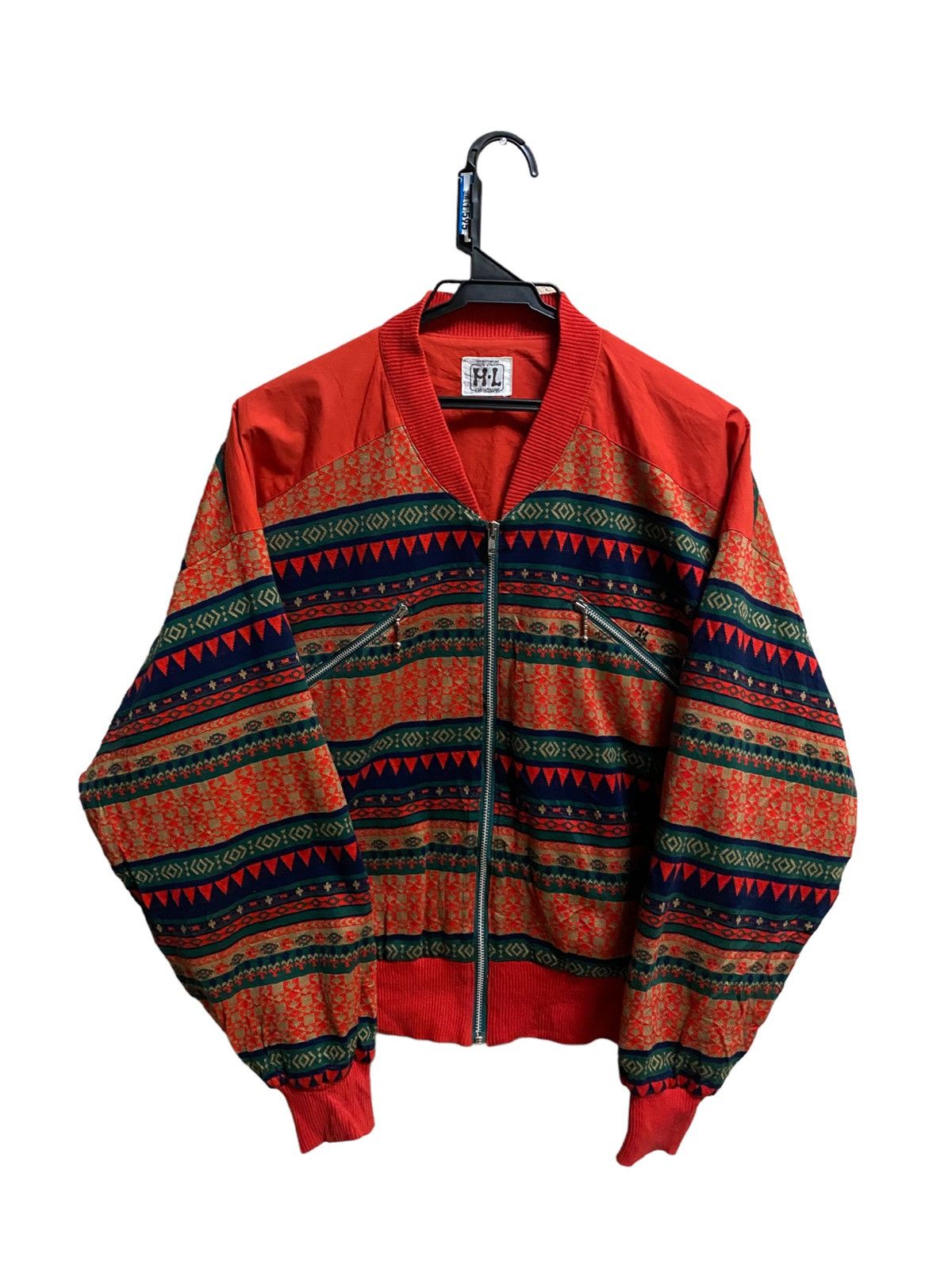 Japanese Brand 🔥SALE🔥HENRI LUC CHAPUIS NAVAJO STYLE BOMBER JACKET Size US M / EU 48-50 / 2 - 1 Thumbnail