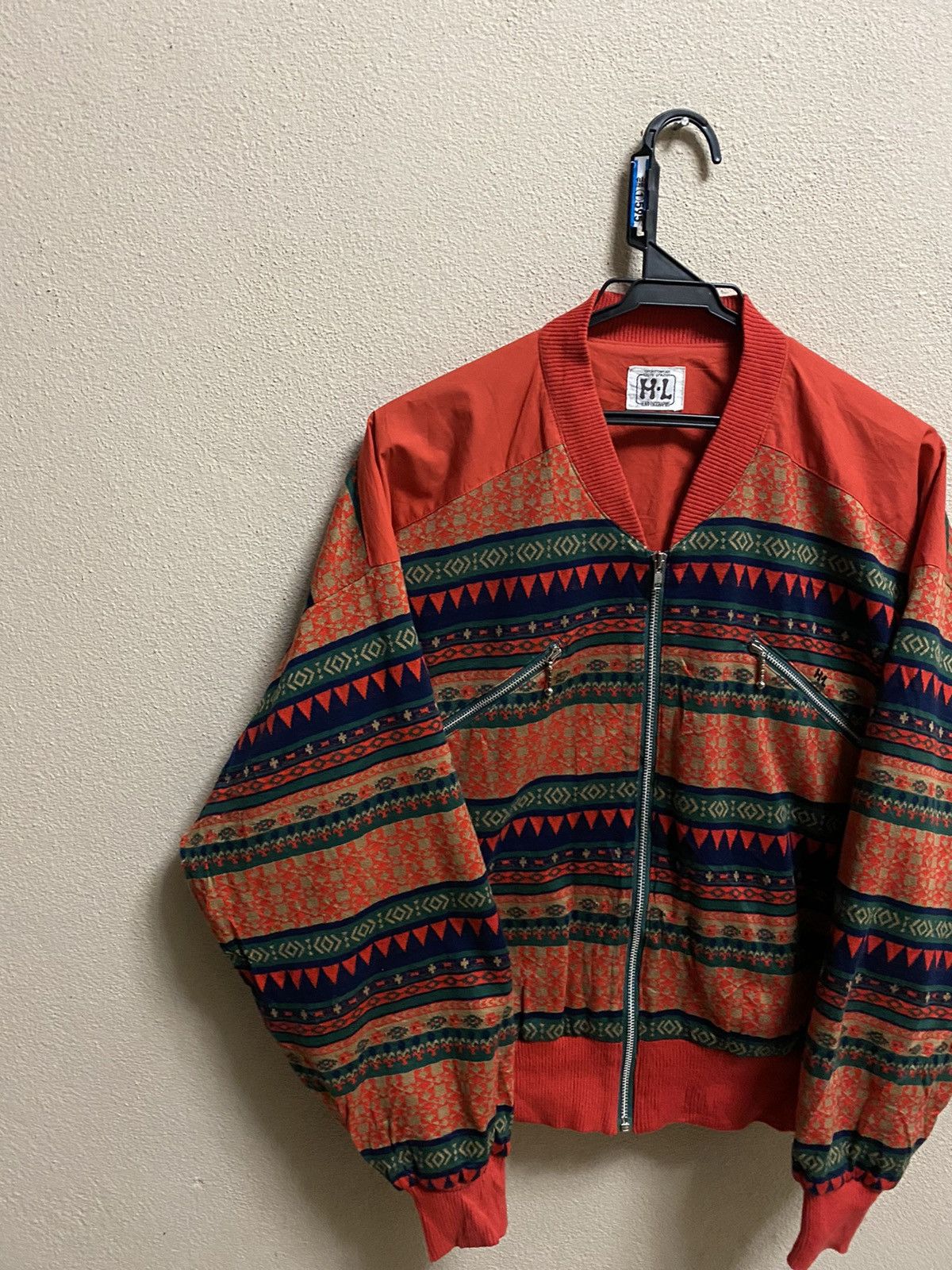 Japanese Brand 🔥SALE🔥HENRI LUC CHAPUIS NAVAJO STYLE BOMBER JACKET Size US M / EU 48-50 / 2 - 3 Thumbnail