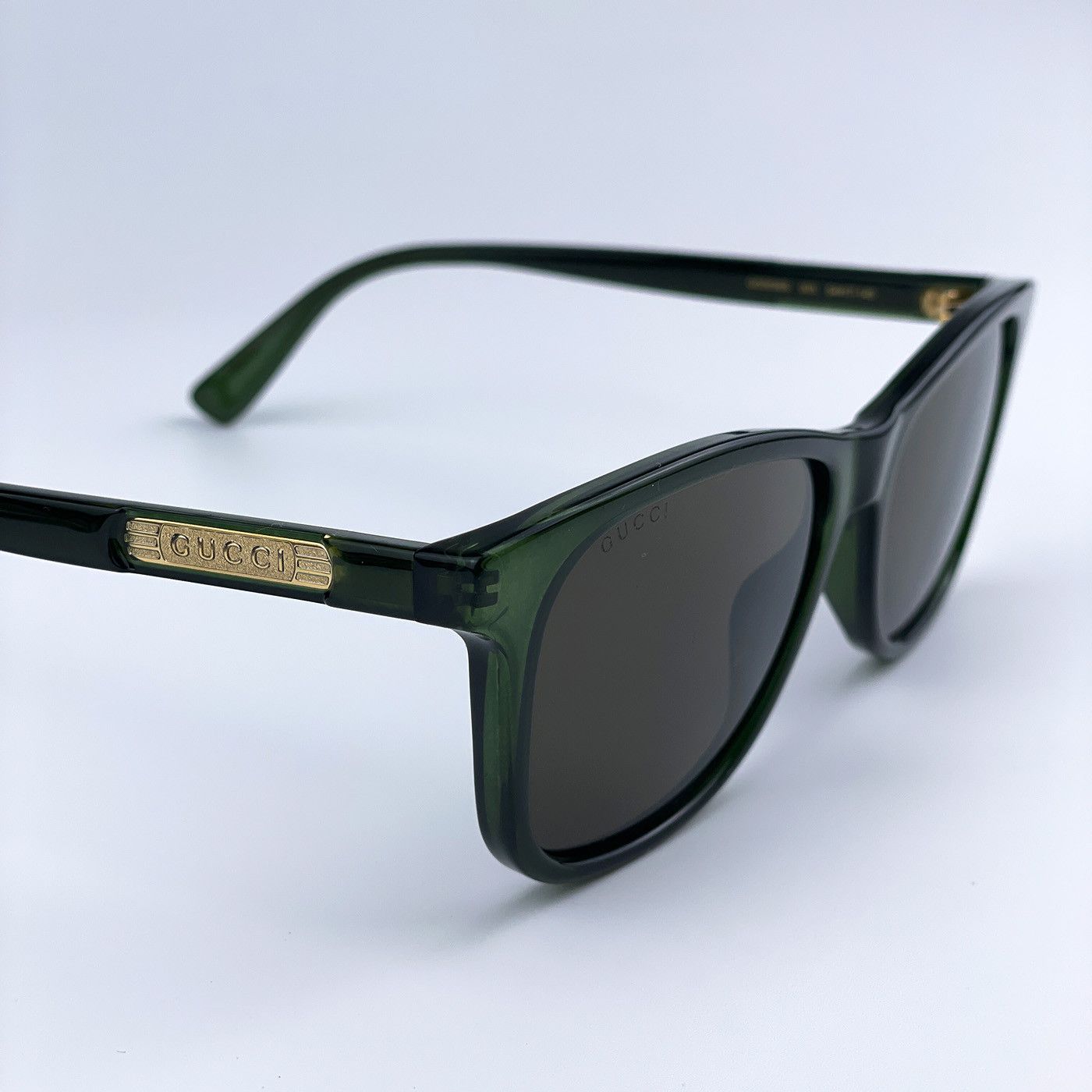 Gucci NEW Gucci GG0936S 003 Green Brown Square Men Sunglasses Size ONE SIZE - 12 Thumbnail