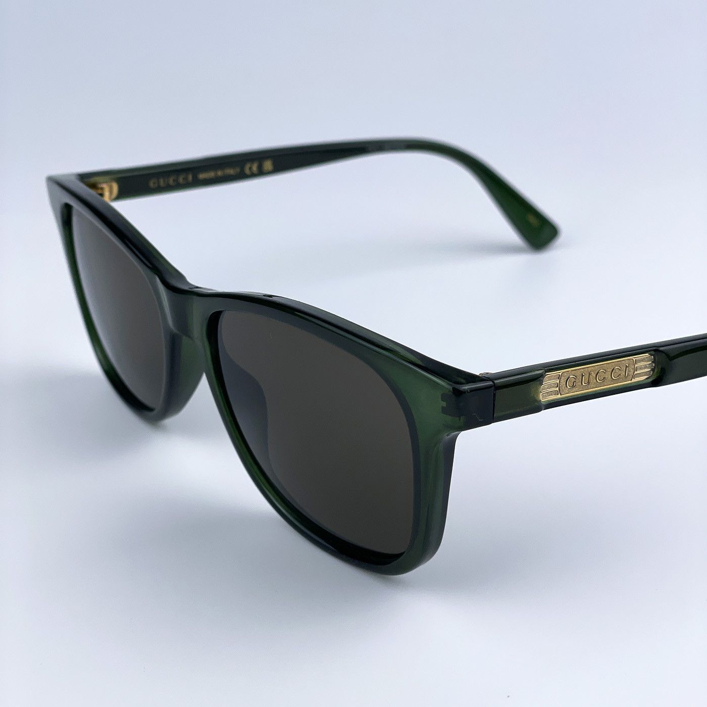 Gucci NEW Gucci GG0936S 003 Green Brown Square Men Sunglasses Size ONE SIZE - 8 Thumbnail