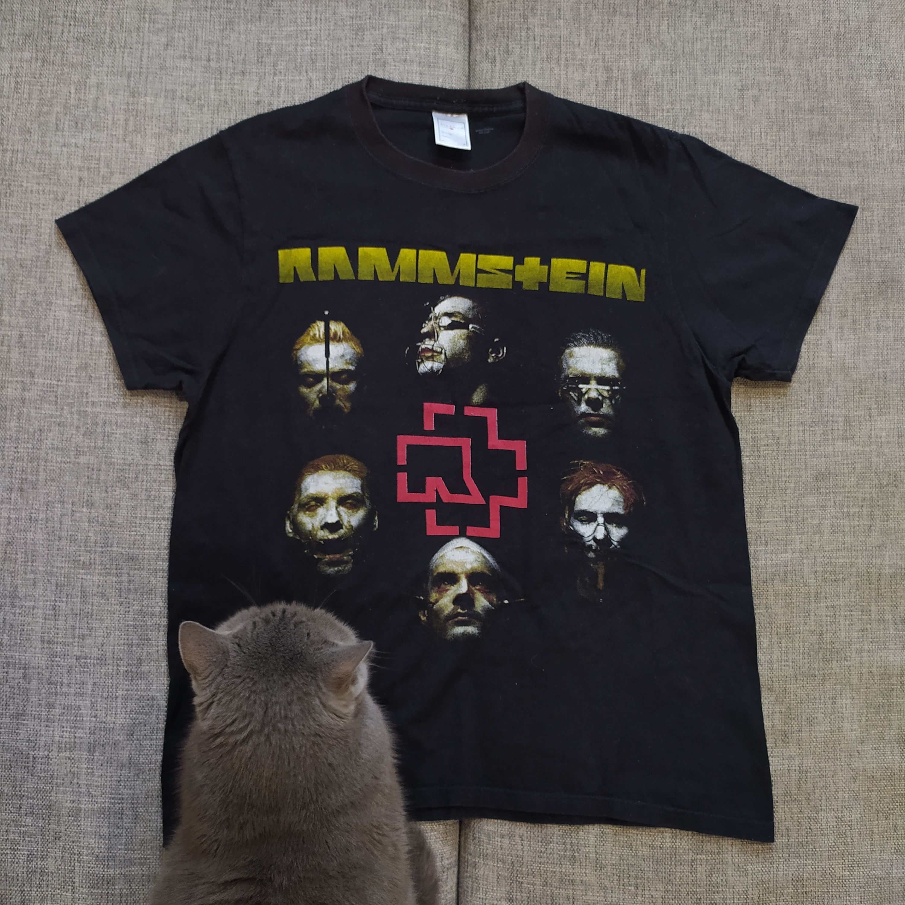 Band Tees × Vintage Vintage Y2K Rammstein Germany Cross Tour Band Tee Size US M / EU 48-50 / 2 - 1 Thumbnail