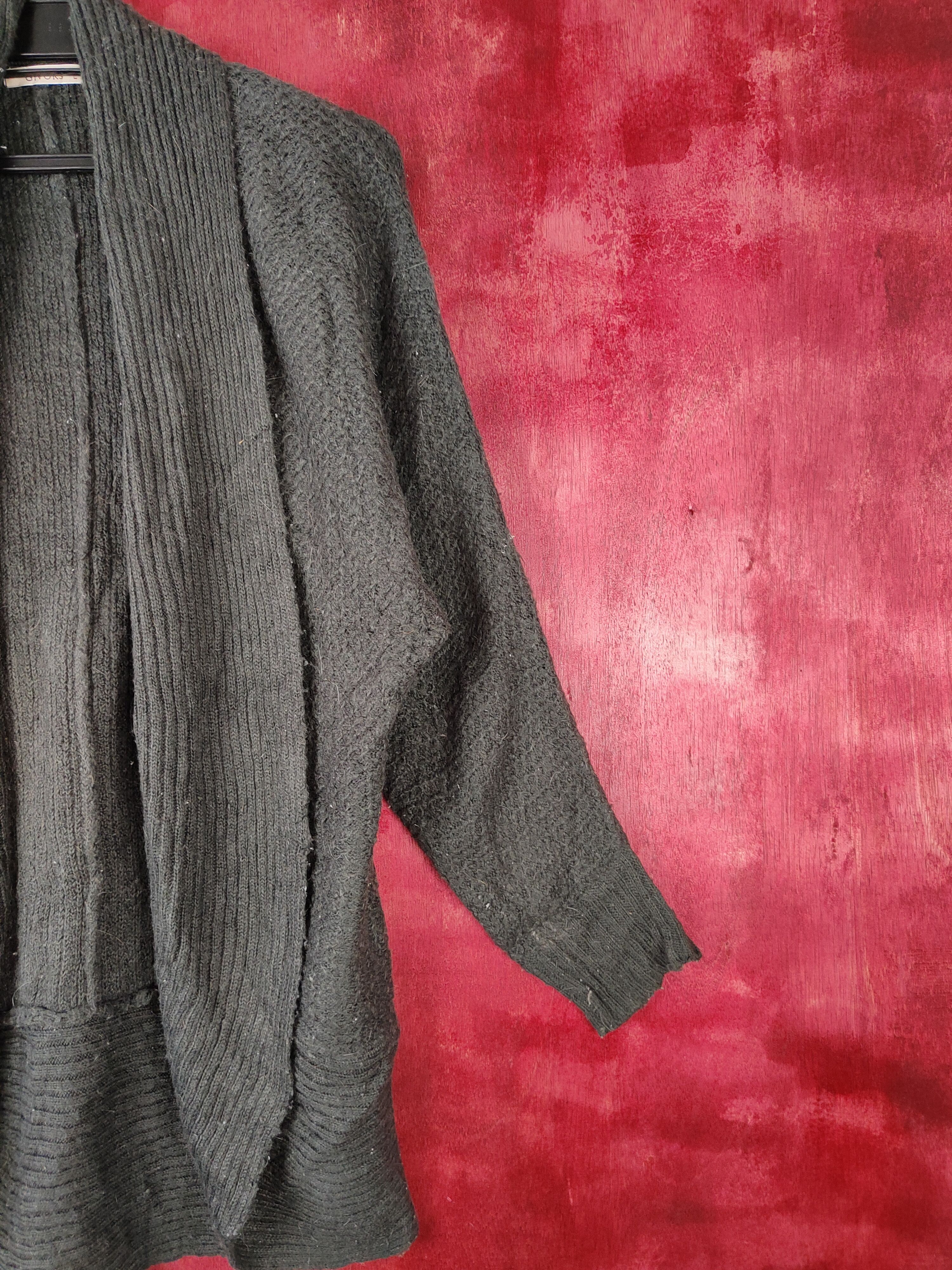 Homespun Knitwear Givors japan vintage Black knitwear Cardigan #S364 Size US L / EU 52-54 / 3 - 4 Thumbnail
