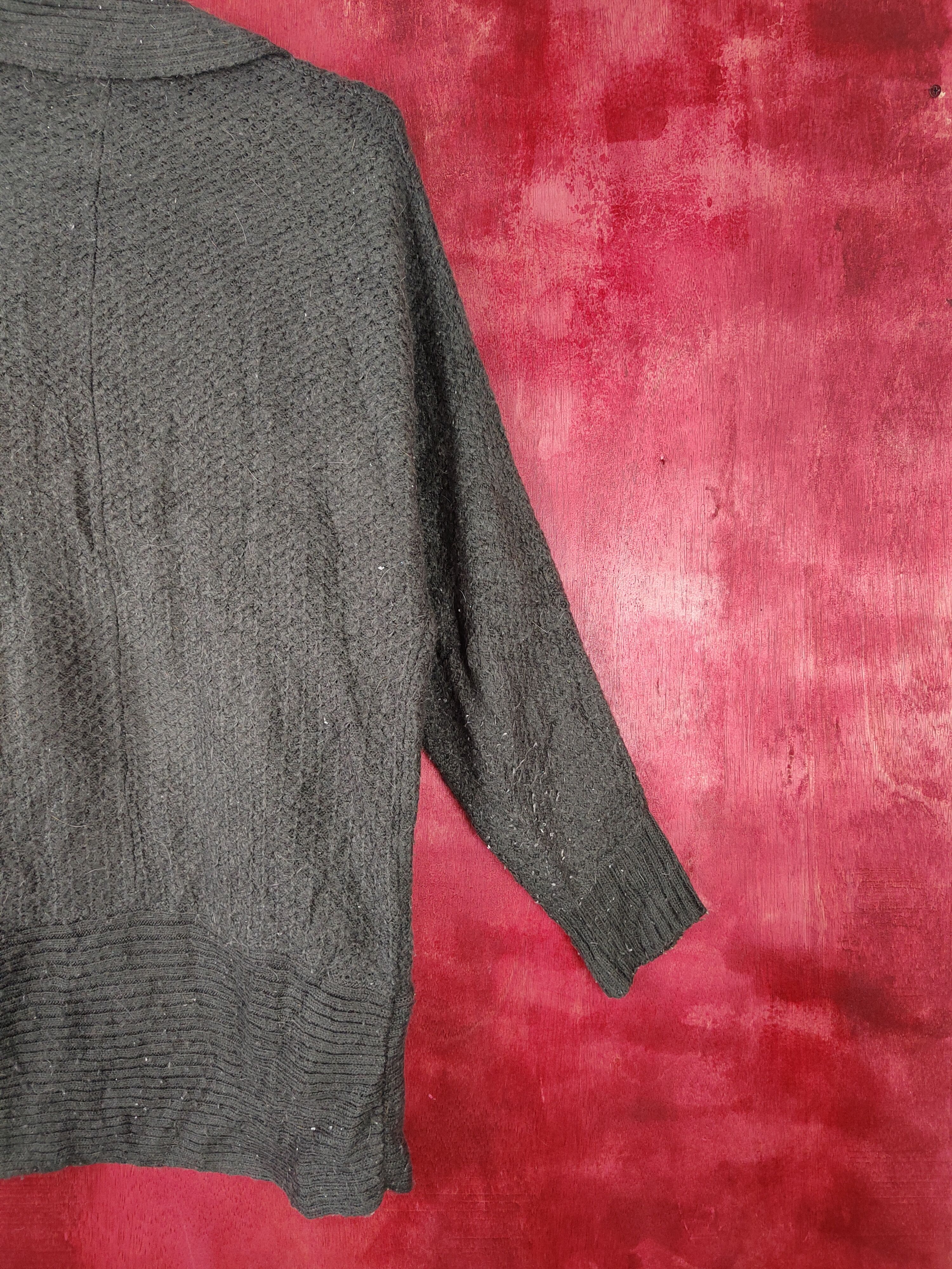 Homespun Knitwear Givors japan vintage Black knitwear Cardigan #S364 Size US L / EU 52-54 / 3 - 7 Thumbnail