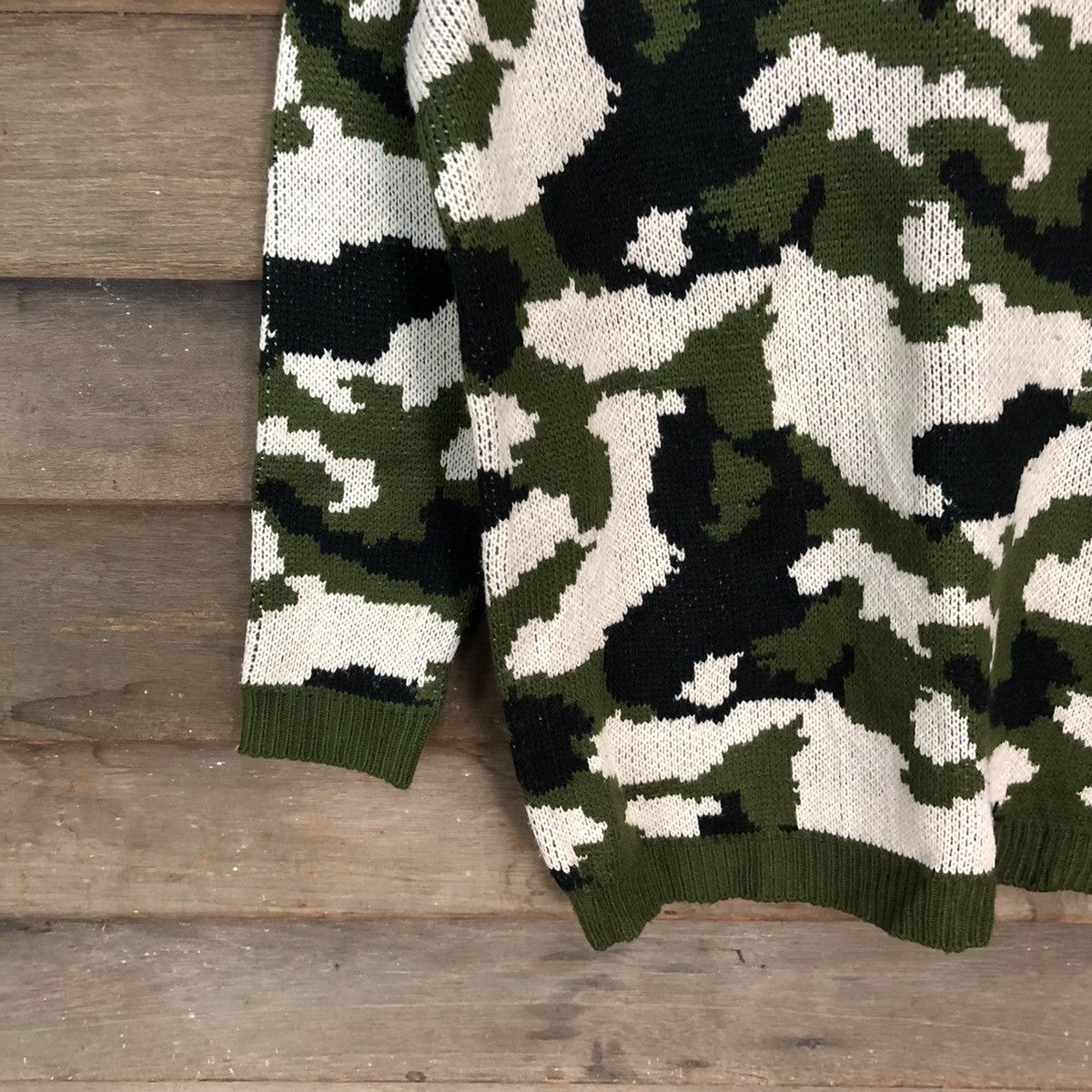Japanese Brand CRVX Green Camo Sweatshirt #4022 Size US S / EU 44-46 / 1 - 4 Thumbnail