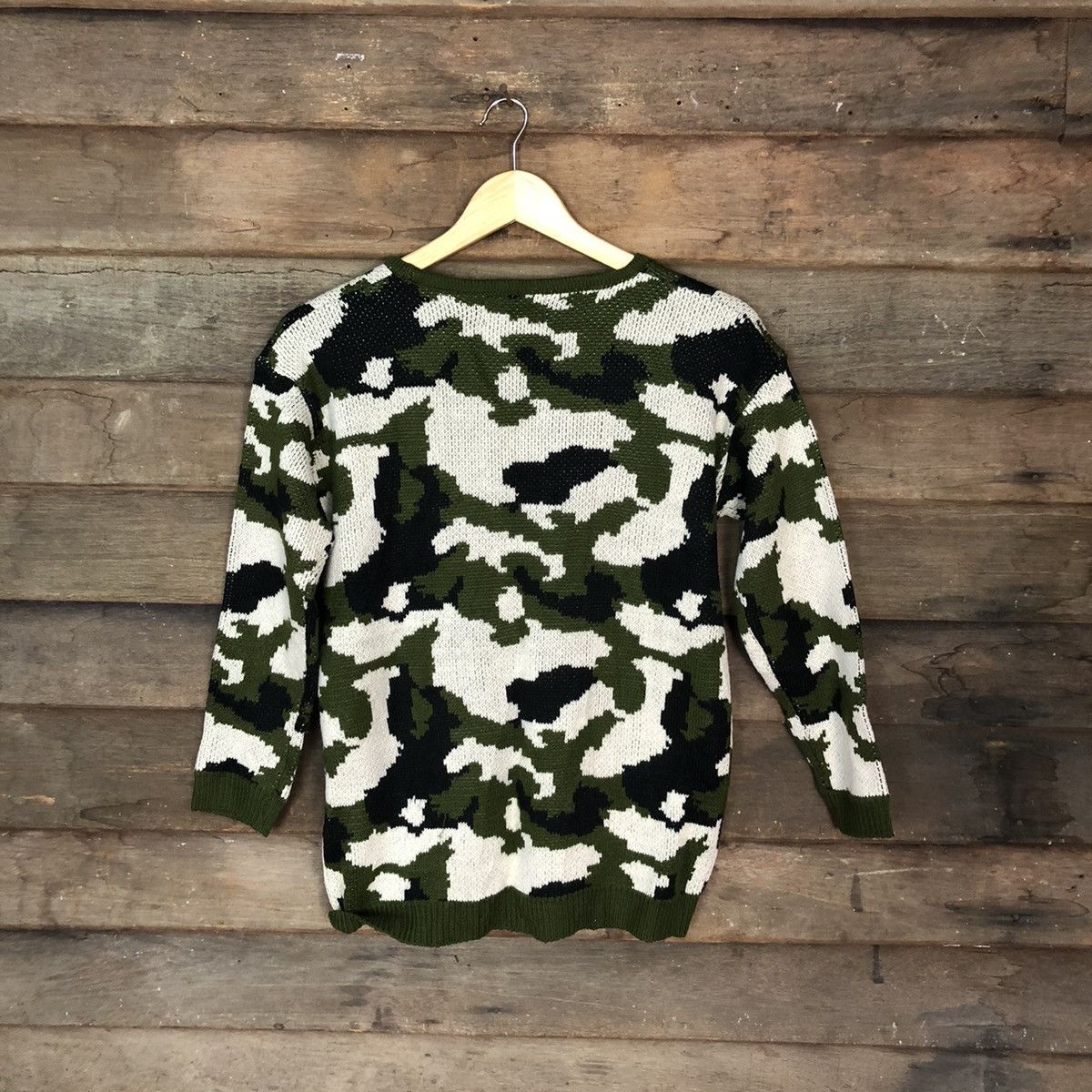 Japanese Brand CRVX Green Camo Sweatshirt #4022 Size US S / EU 44-46 / 1 - 9 Thumbnail