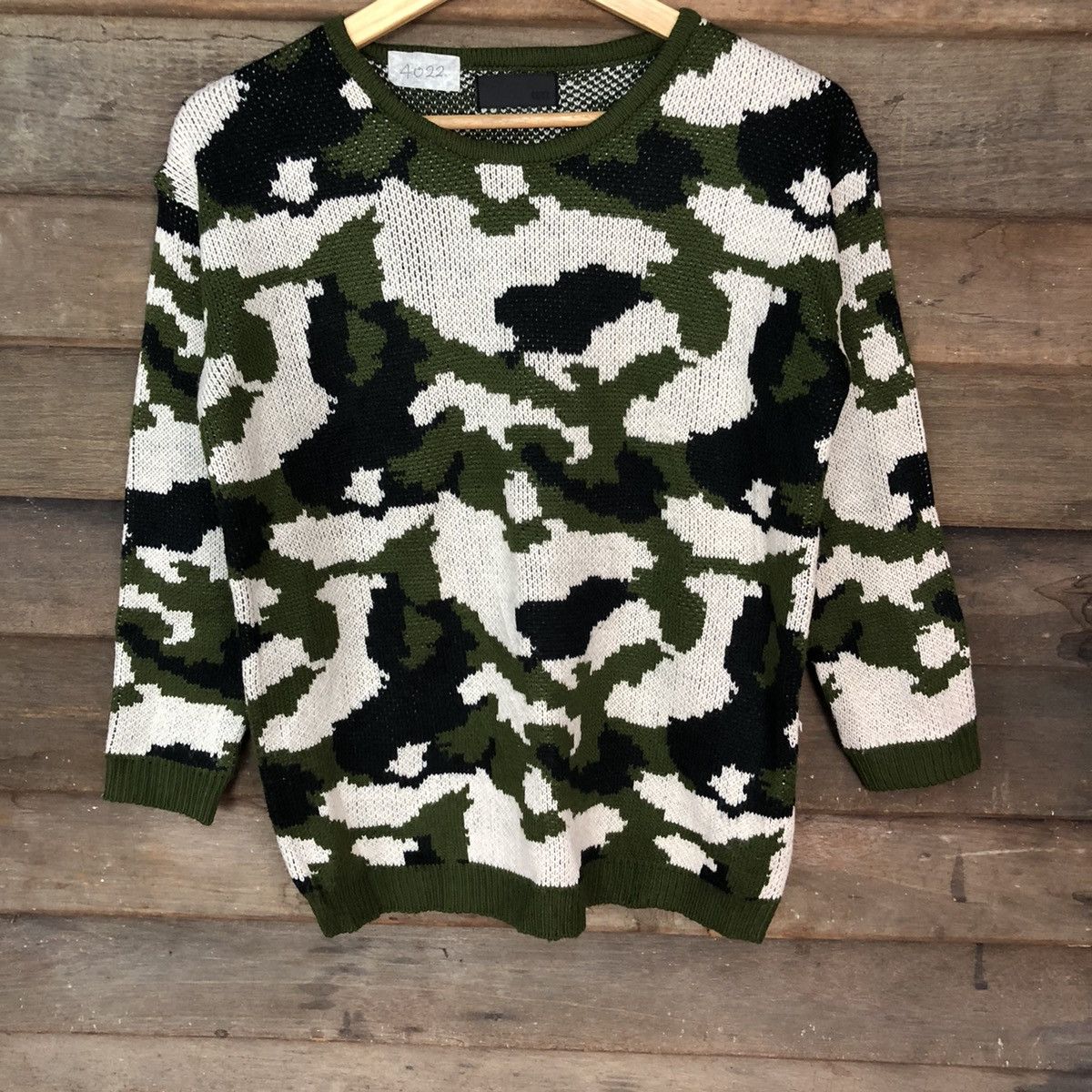 Japanese Brand CRVX Green Camo Sweatshirt #4022 Size US S / EU 44-46 / 1 - 3 Thumbnail