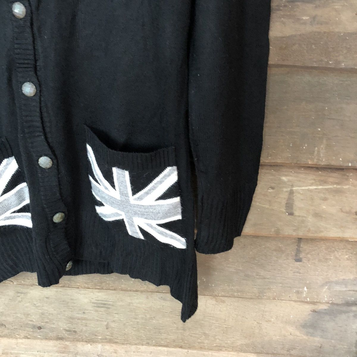 Disney × Mickey Mouse Disney mickey mouse knitwear Black Cardigan #3968 Size L / US 10 / IT 46 - 5 Thumbnail