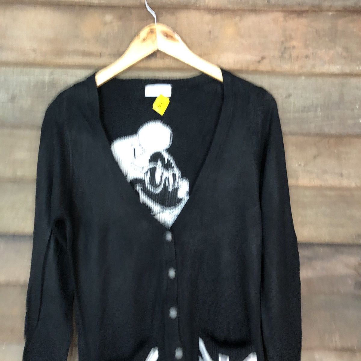 Disney × Mickey Mouse Disney mickey mouse knitwear Black Cardigan #3968 Size L / US 10 / IT 46 - 2 Thumbnail
