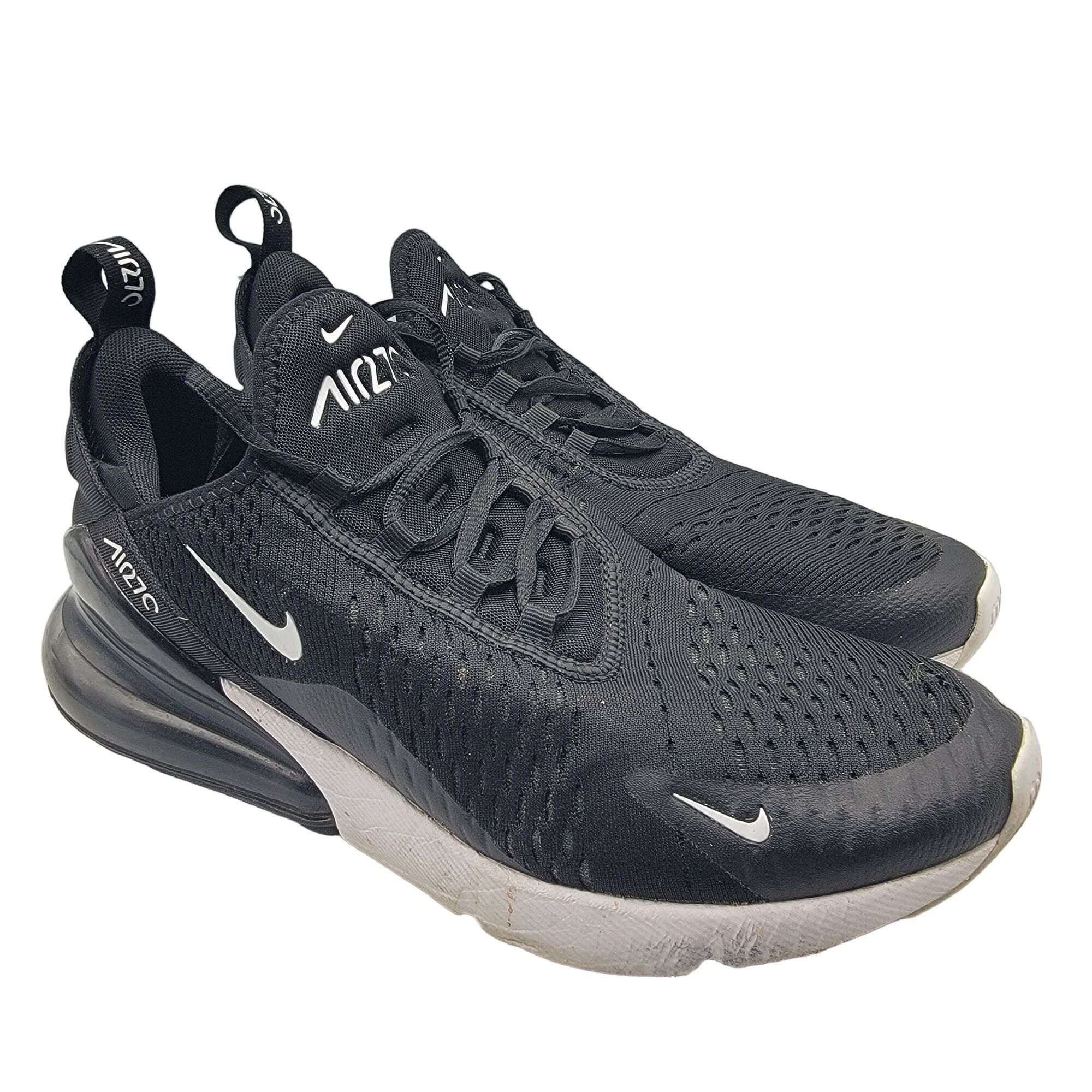 Nike Air Max 270 Womens Size 10 Black Anthracite Running Sho