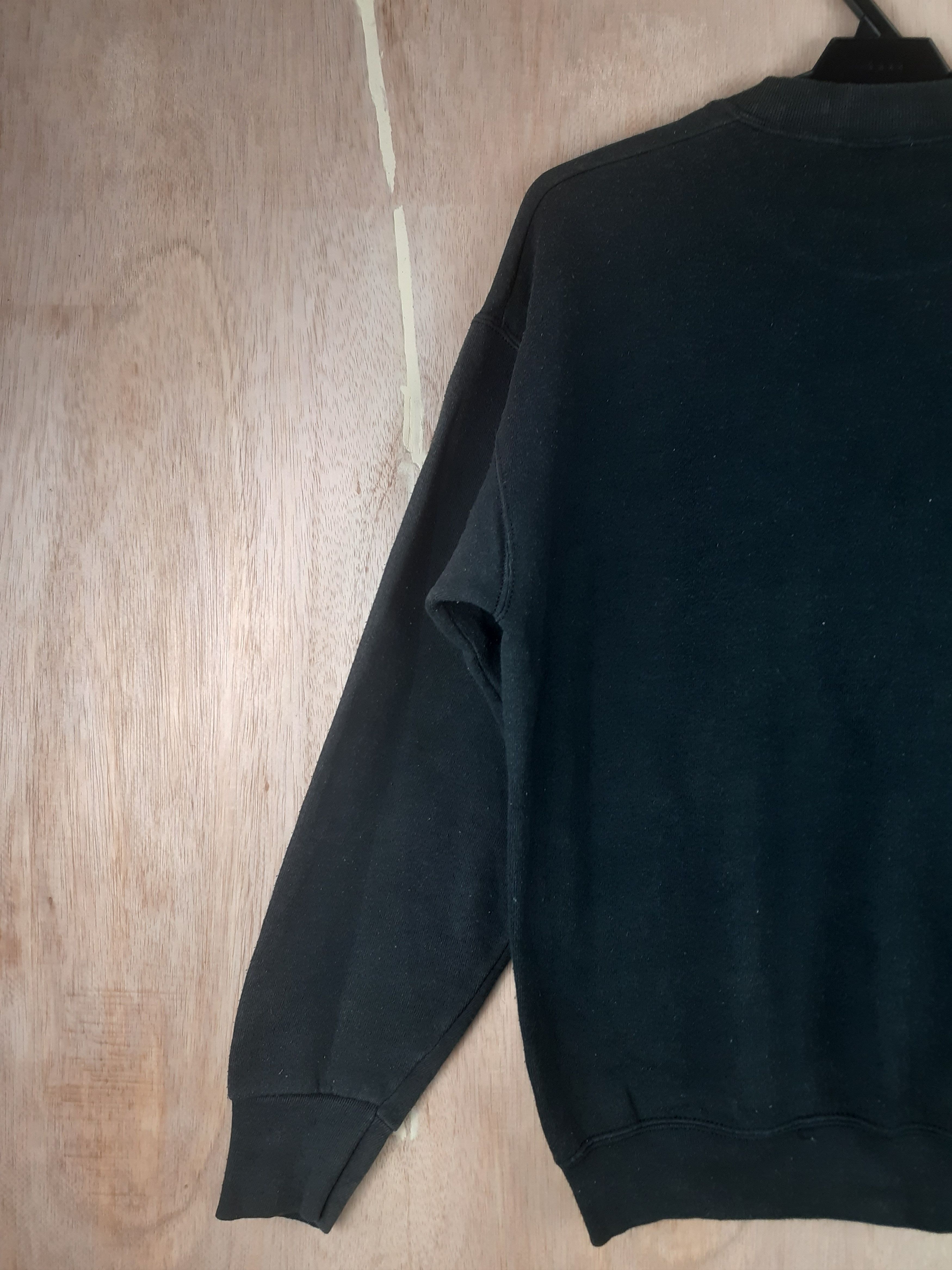 Japanese Brand Jackals black faded vintage sweatshirt sweater #2790 Size US M / EU 48-50 / 2 - 9 Thumbnail