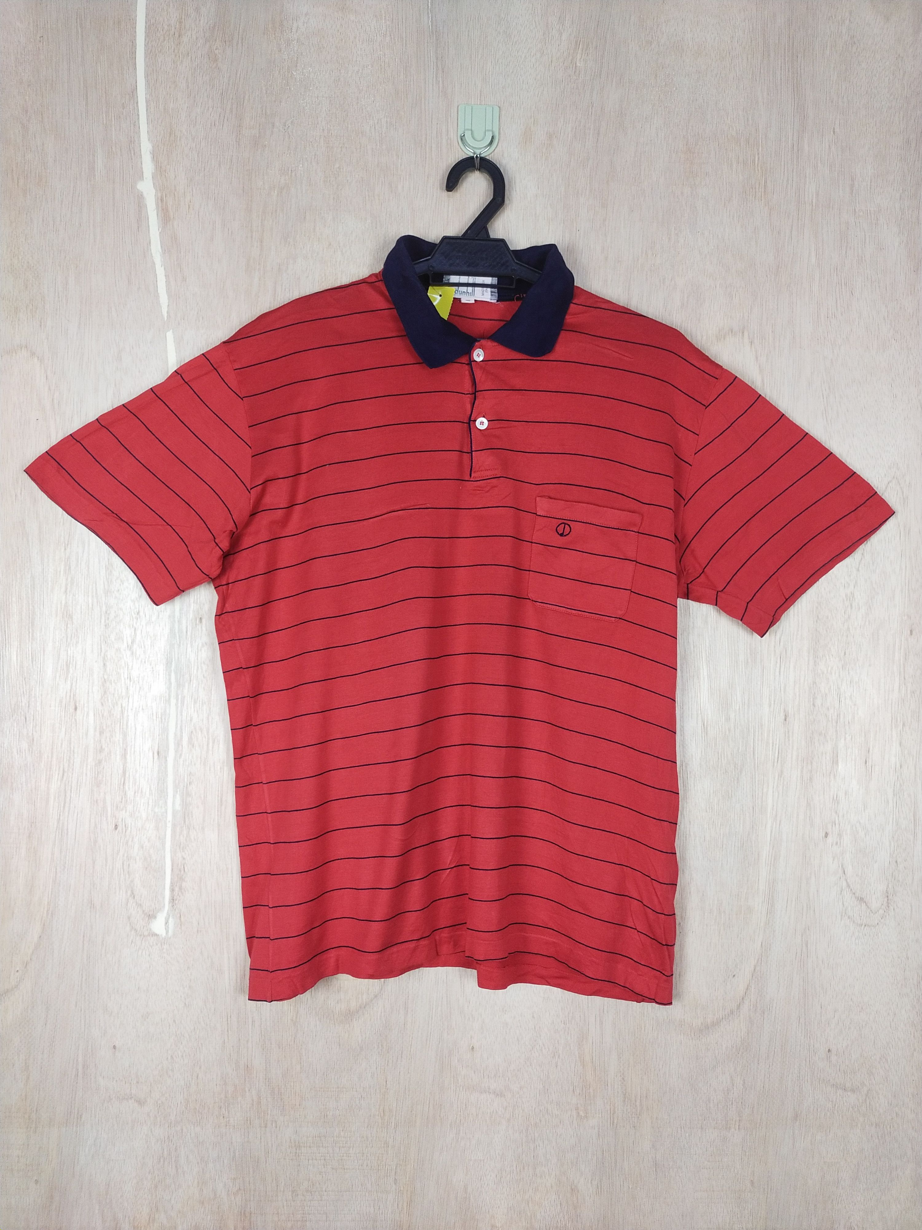 Alfred Dunhill DL Dunhill red stripe shirt (button ups) vintage #2766 Size US M / EU 48-50 / 2 - 1 Thumbnail
