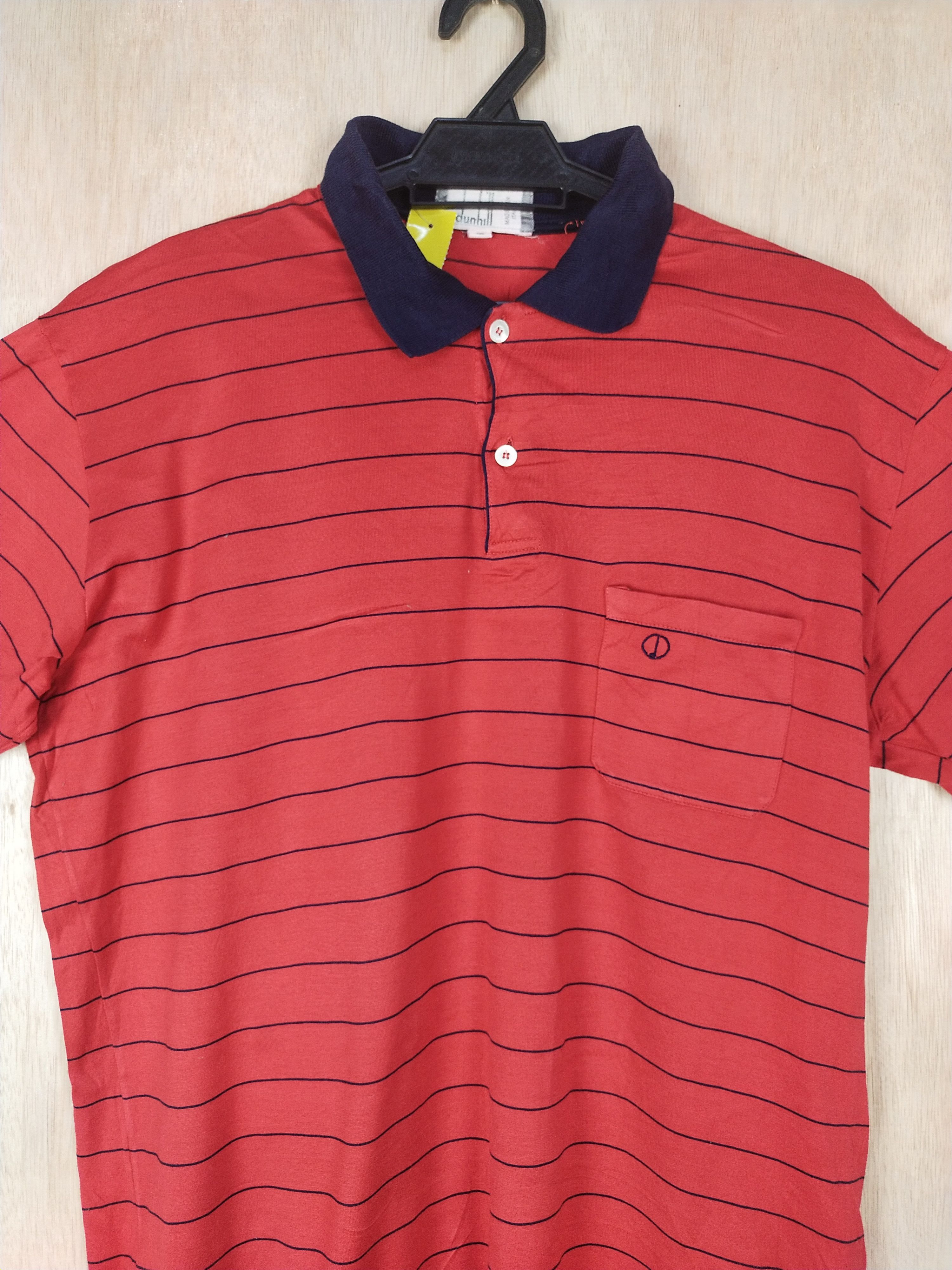 Alfred Dunhill DL Dunhill red stripe shirt (button ups) vintage #2766 Size US M / EU 48-50 / 2 - 2 Thumbnail