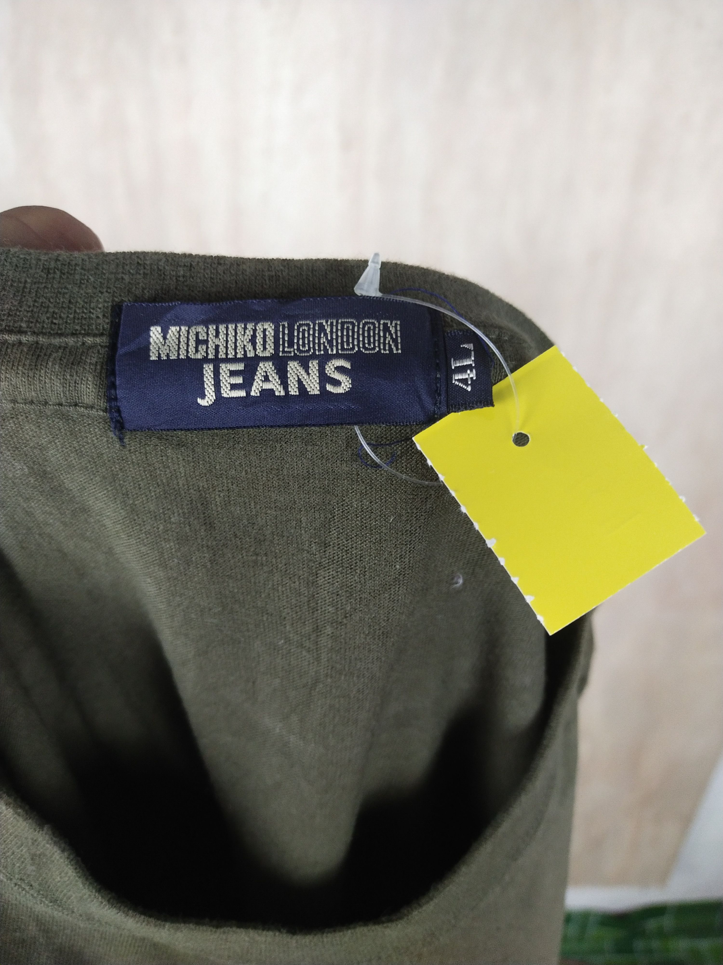 Michiko Koshino London DL Michiko London Jeans green Tshirt #2764 Size US XL / EU 56 / 4 - 11 Thumbnail