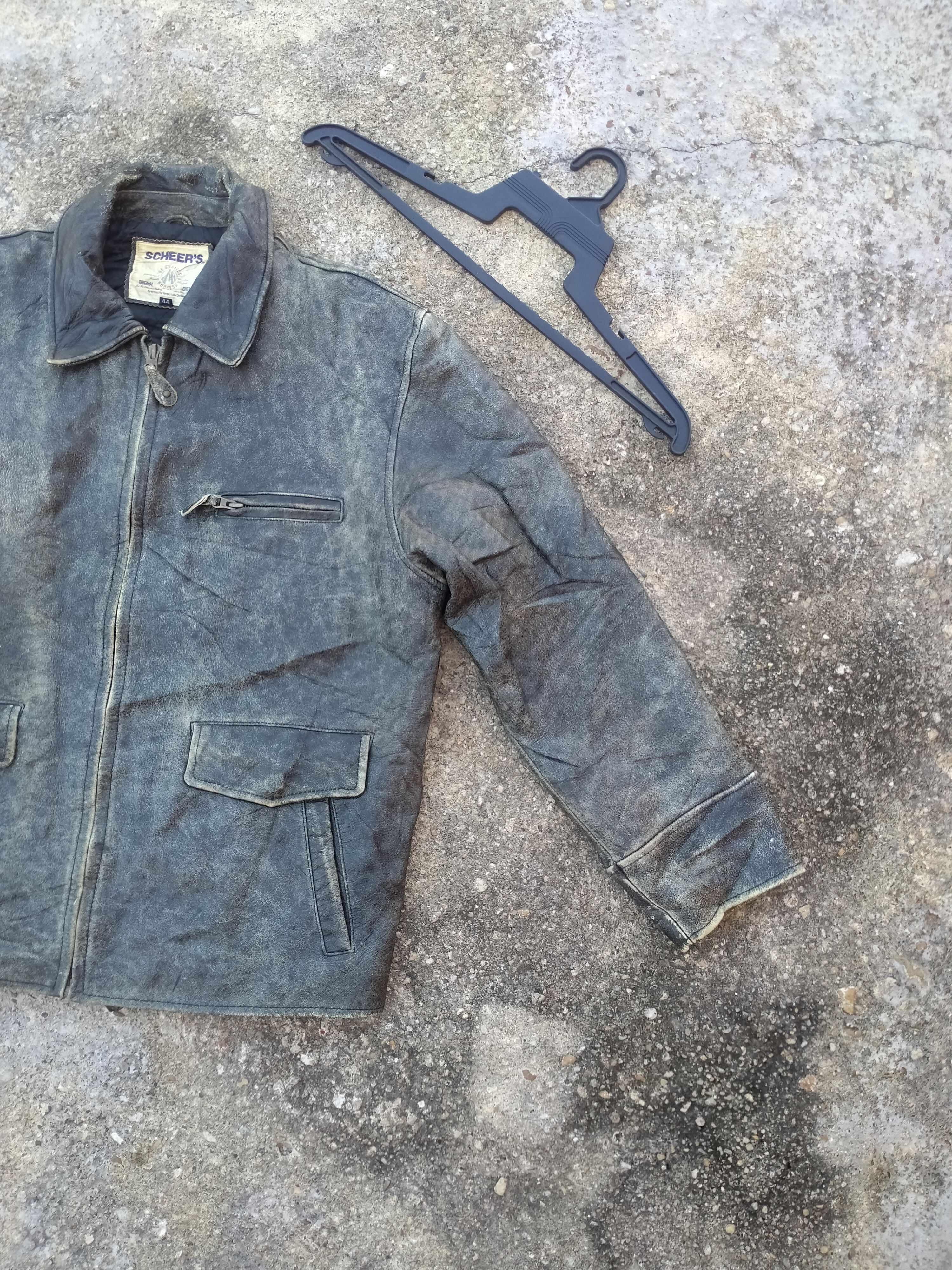 Japanese Brand SCHEER'S LEATHER JACKET Size US L / EU 52-54 / 3 - 2 Thumbnail