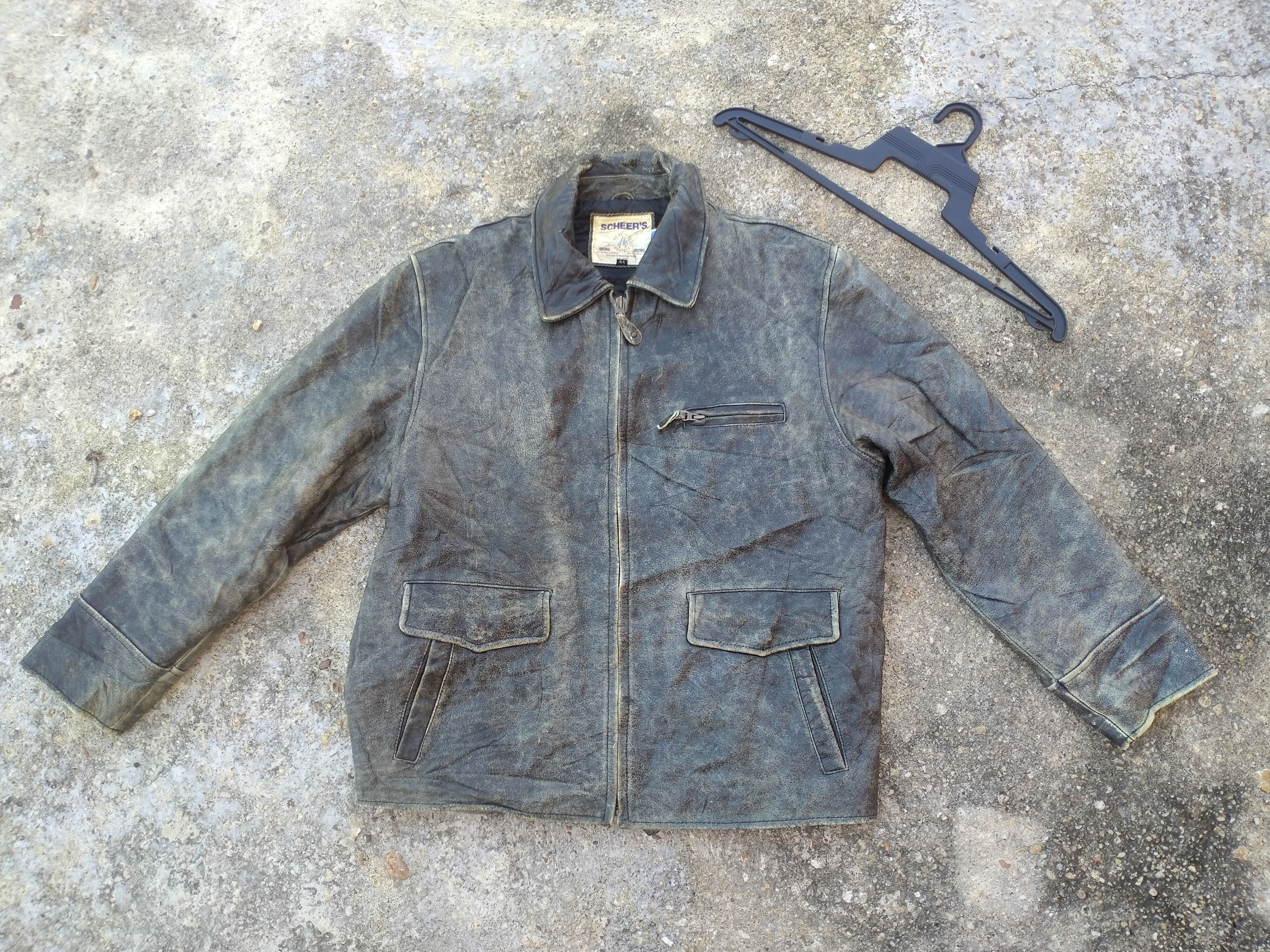 Japanese Brand SCHEER'S LEATHER JACKET Size US L / EU 52-54 / 3 - 1 Thumbnail