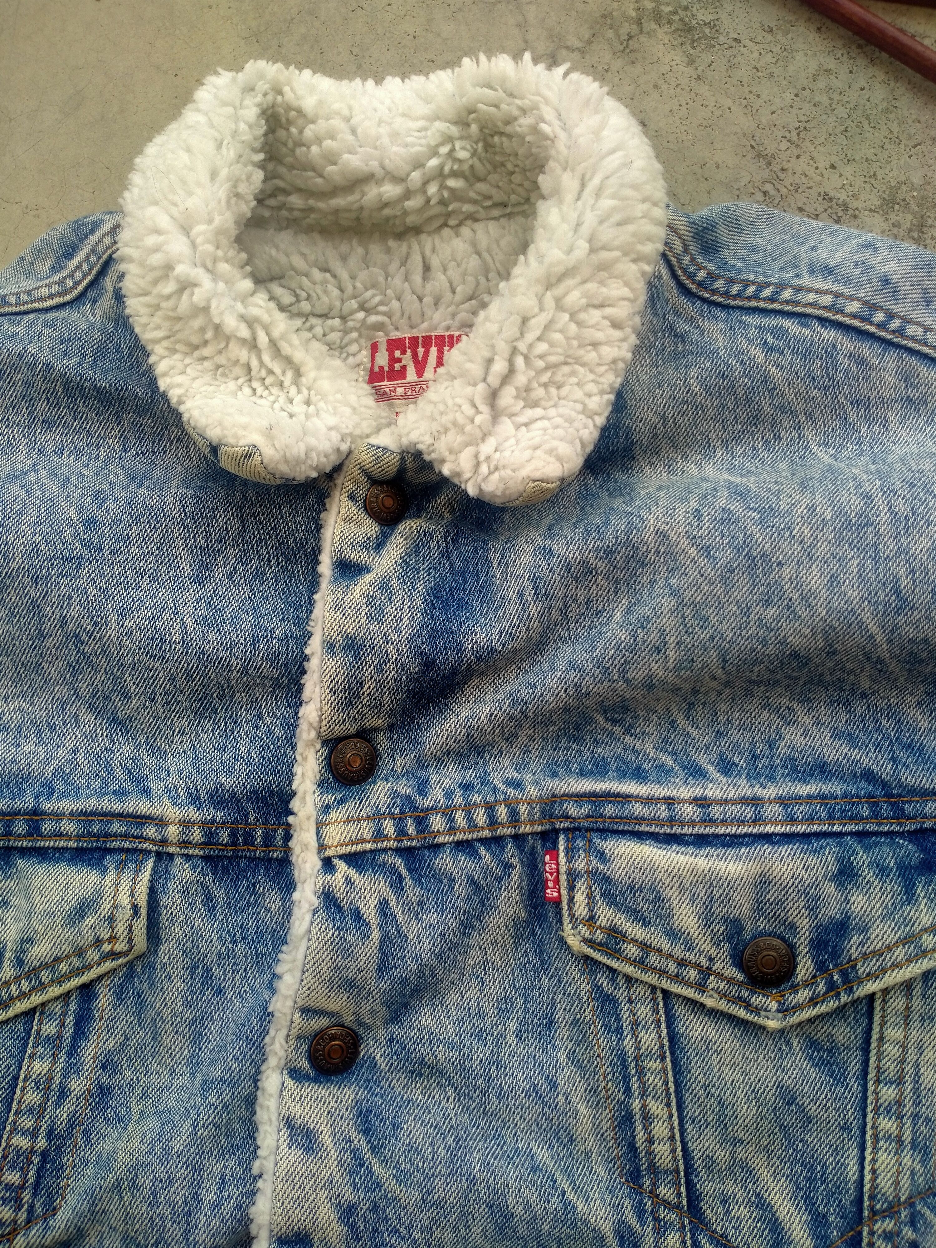 Levi's Vintage Clothing × Vintage VINTAGE LEVIS SHERPA DENIM JACKET Size US L / EU 52-54 / 3 - 3 Thumbnail