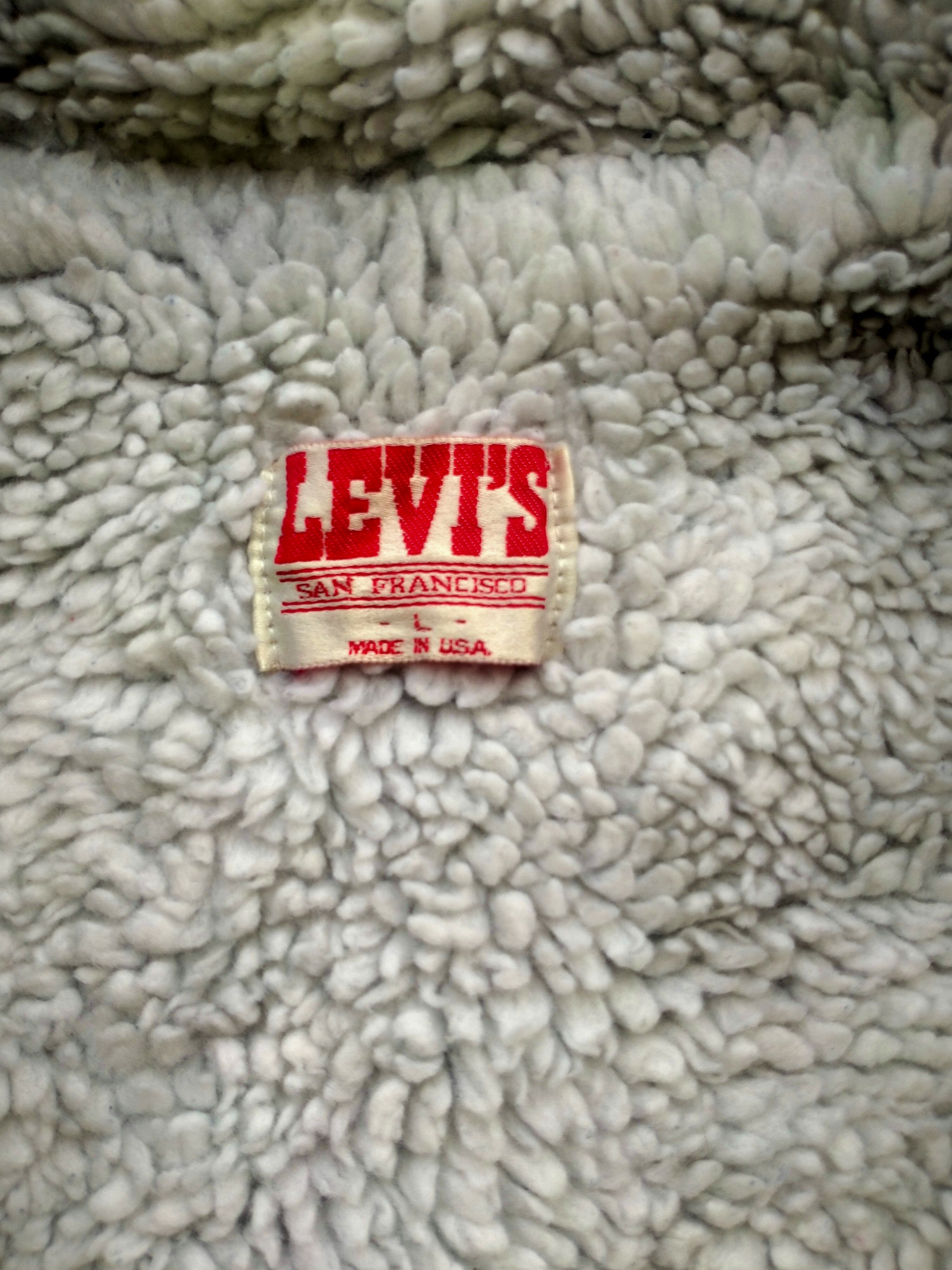Levi's Vintage Clothing × Vintage VINTAGE LEVIS SHERPA DENIM JACKET Size US L / EU 52-54 / 3 - 5 Thumbnail