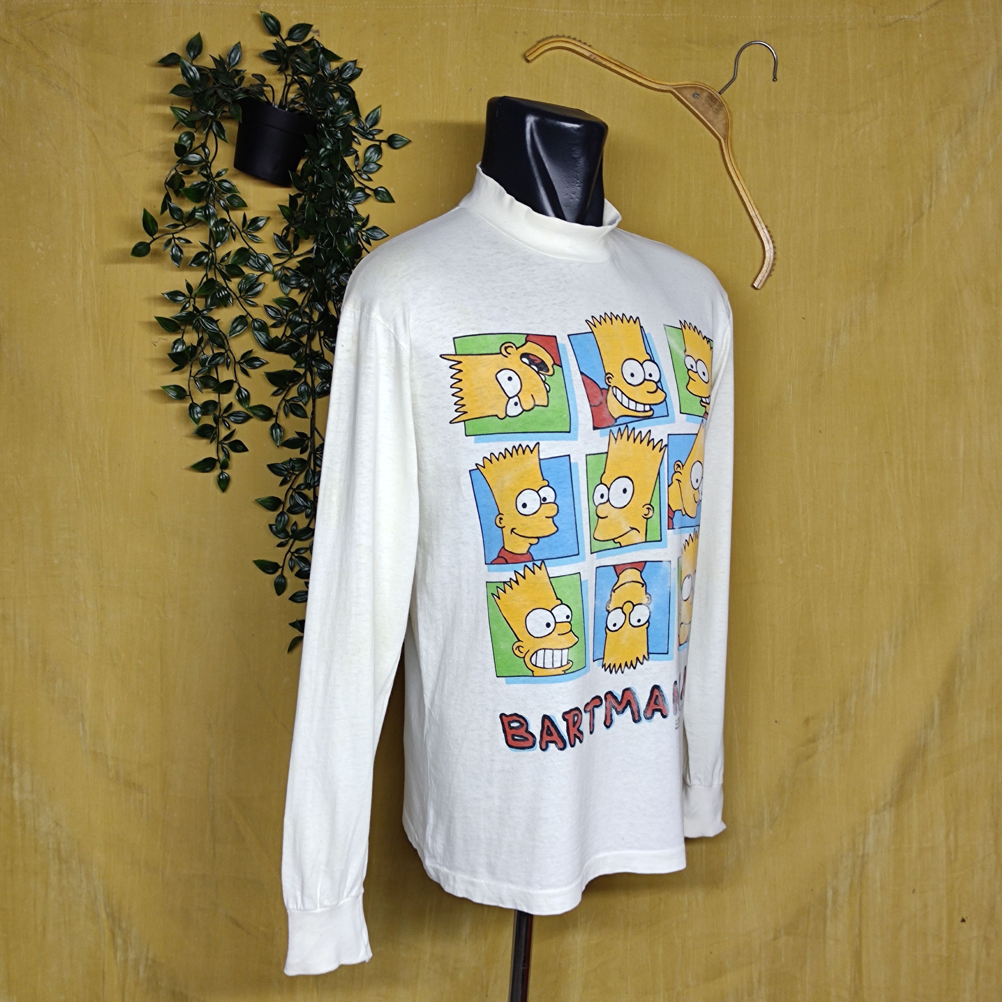 Vintage Rare Vintage 1990 Bart Simpson turtle neck sweatshirt Size US M / EU 48-50 / 2 - 2 Thumbnail