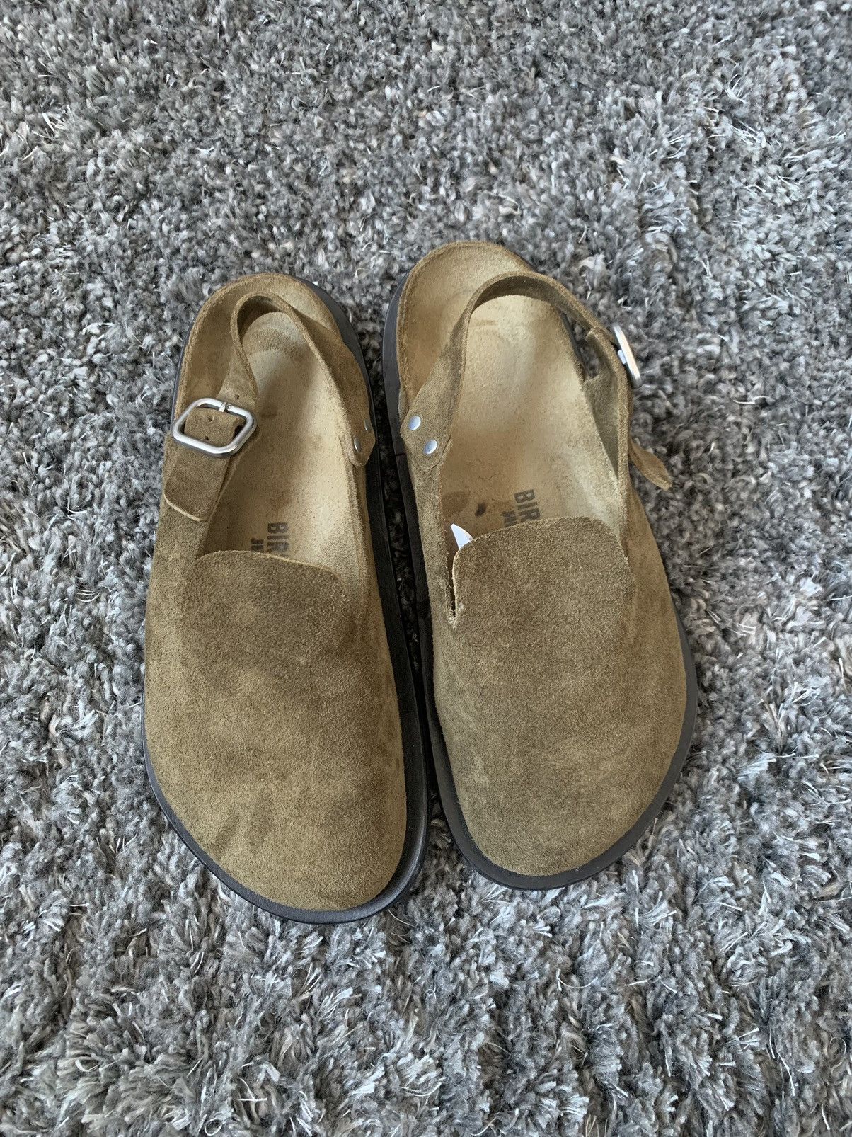 Birkenstock × Jil Sander Jil Sander x Birkenstock Berlin Suede Slippers |  Grailed