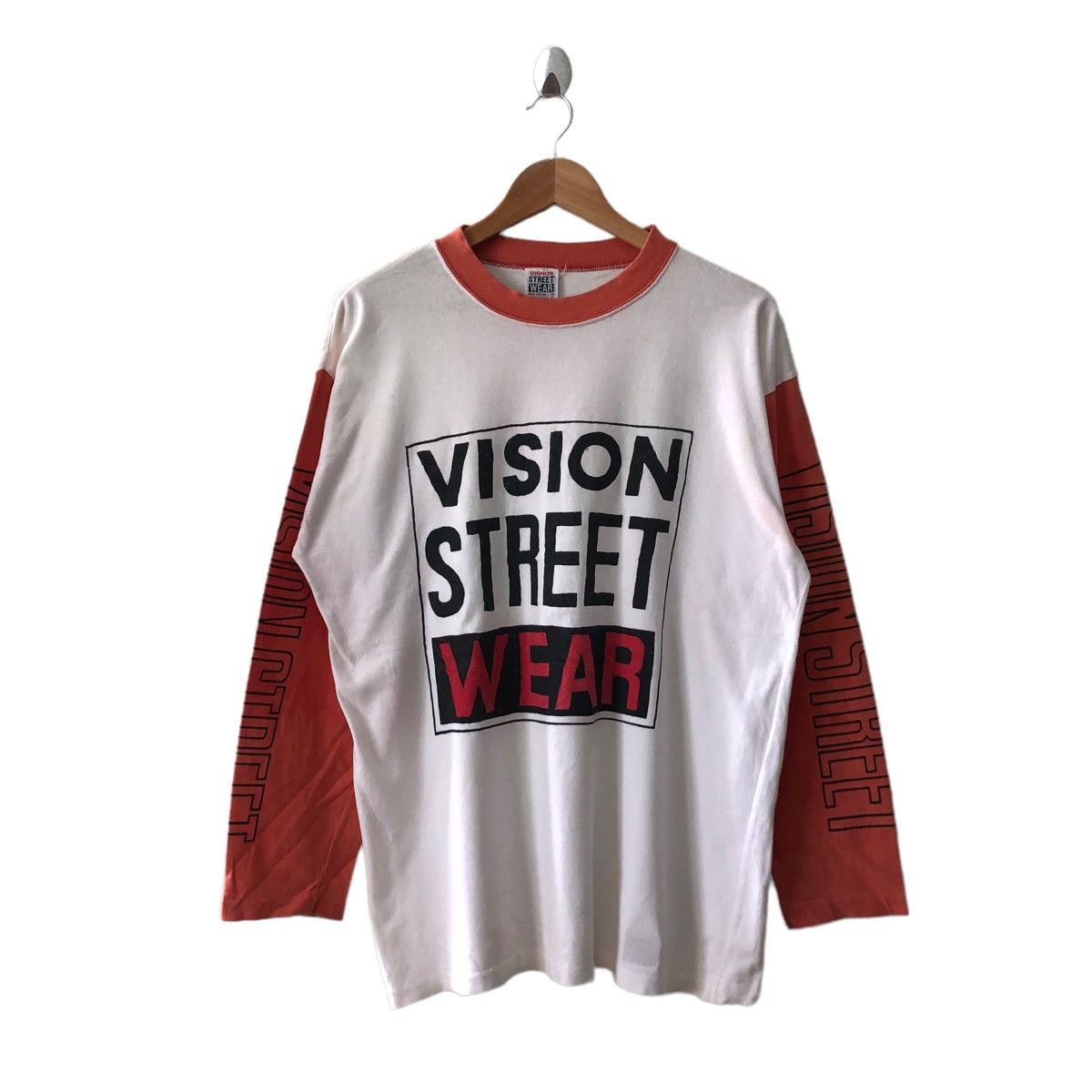 T-shirt Vintage Vision Street Wear XL - Tie Dye Violet - Imprimé Graphique Skater - Très Bon état
